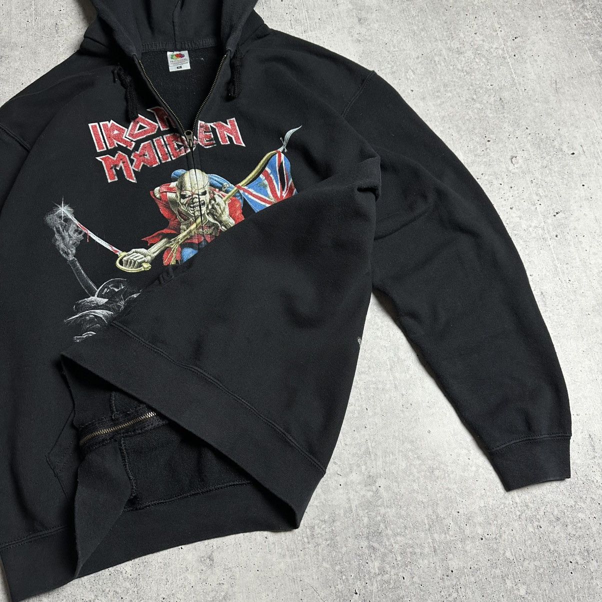 Iron Maiden × Vintage Iron Maiden Vintage Fullprint Zip Hoodie XL Nobody Win Fight Size US XL / EU 56 / 4 - 7 Thumbnail