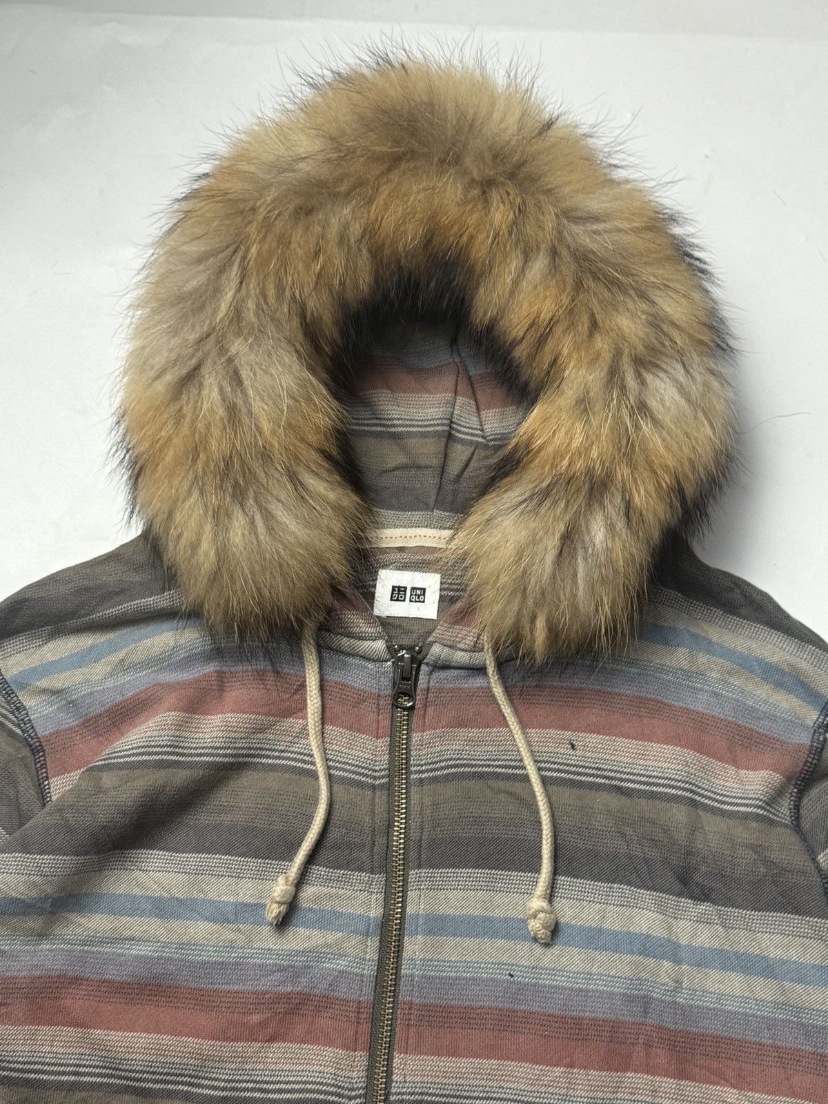 Hysteric Glamour × Japanese Brand × Le Grande Bleu (L.G.B.) Japanese Fur Hoodie Stripe Uniqlo Size US L / EU 52-54 / 3 - 4 Thumbnail