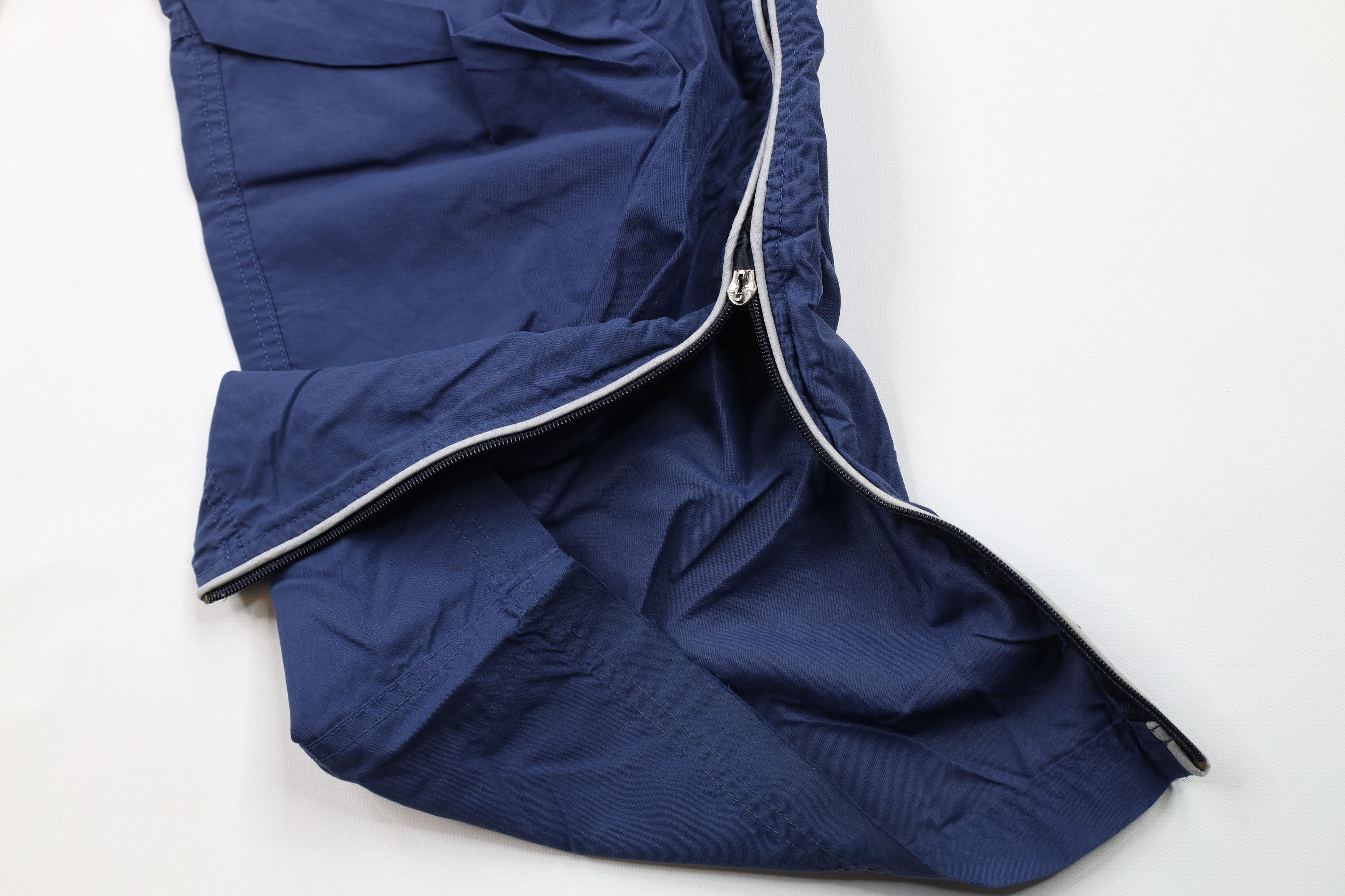 Abercrombie & Fitch × Vintage Vintage 90s Abercrombie & Fitch Striped Wide Leg Pants Blue Size US 34 / EU 50 - 6 Thumbnail