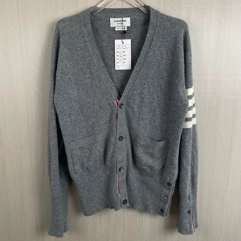 Thom Browne Thom Browne Cashmere cardigan Size US XL / EU 56 / 4 - 1 Thumbnail