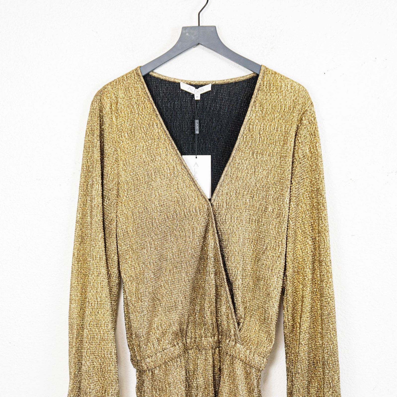 ALEXIS ALEXIS Gold Sparkle Metallic Cocktail dress size Medium Size M / US 6-8 / IT 42-44 - 9 Thumbnail