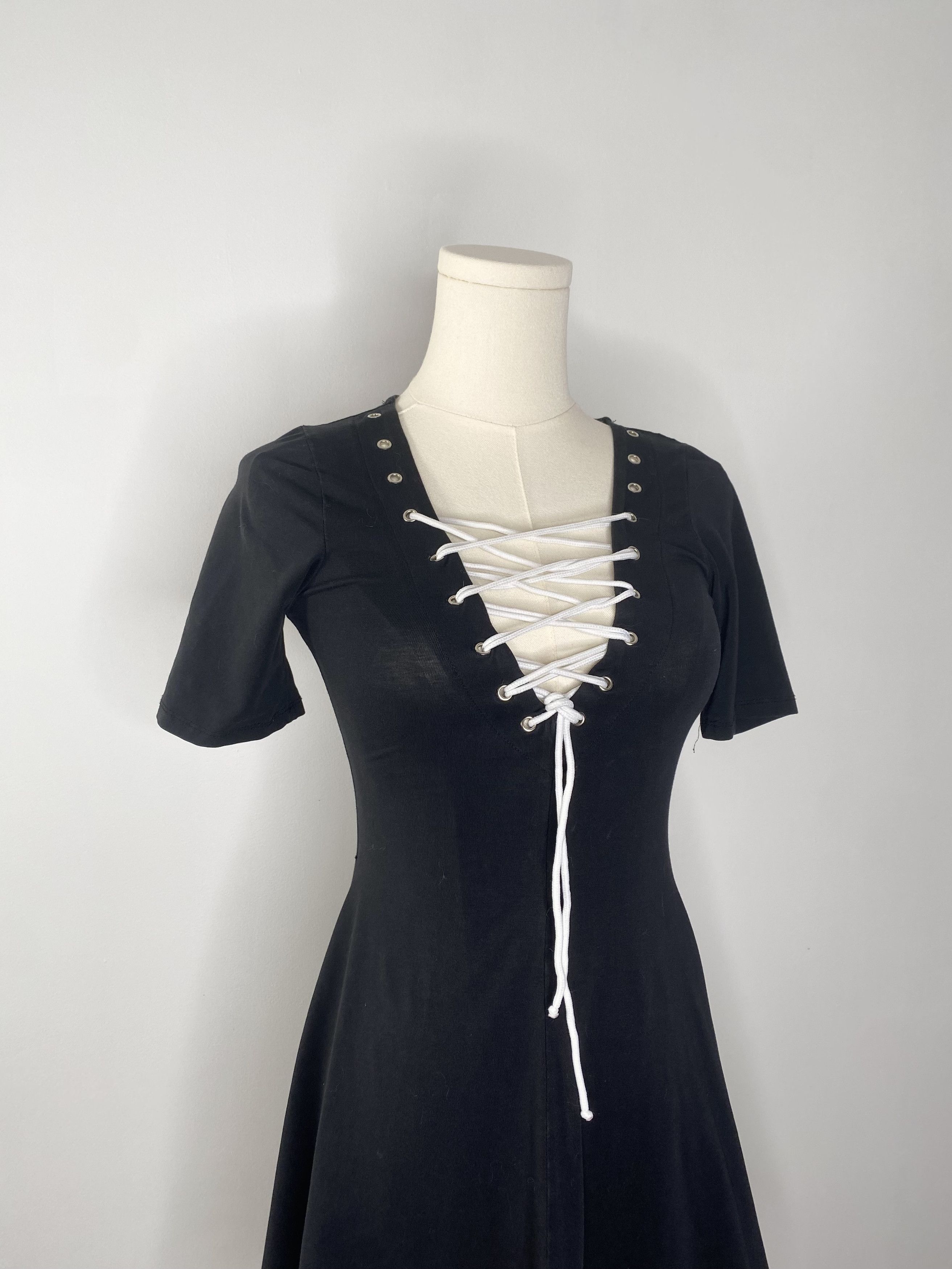 Dolls Kill Current Mood Dollskill Black Lace-up Dress | Grailed