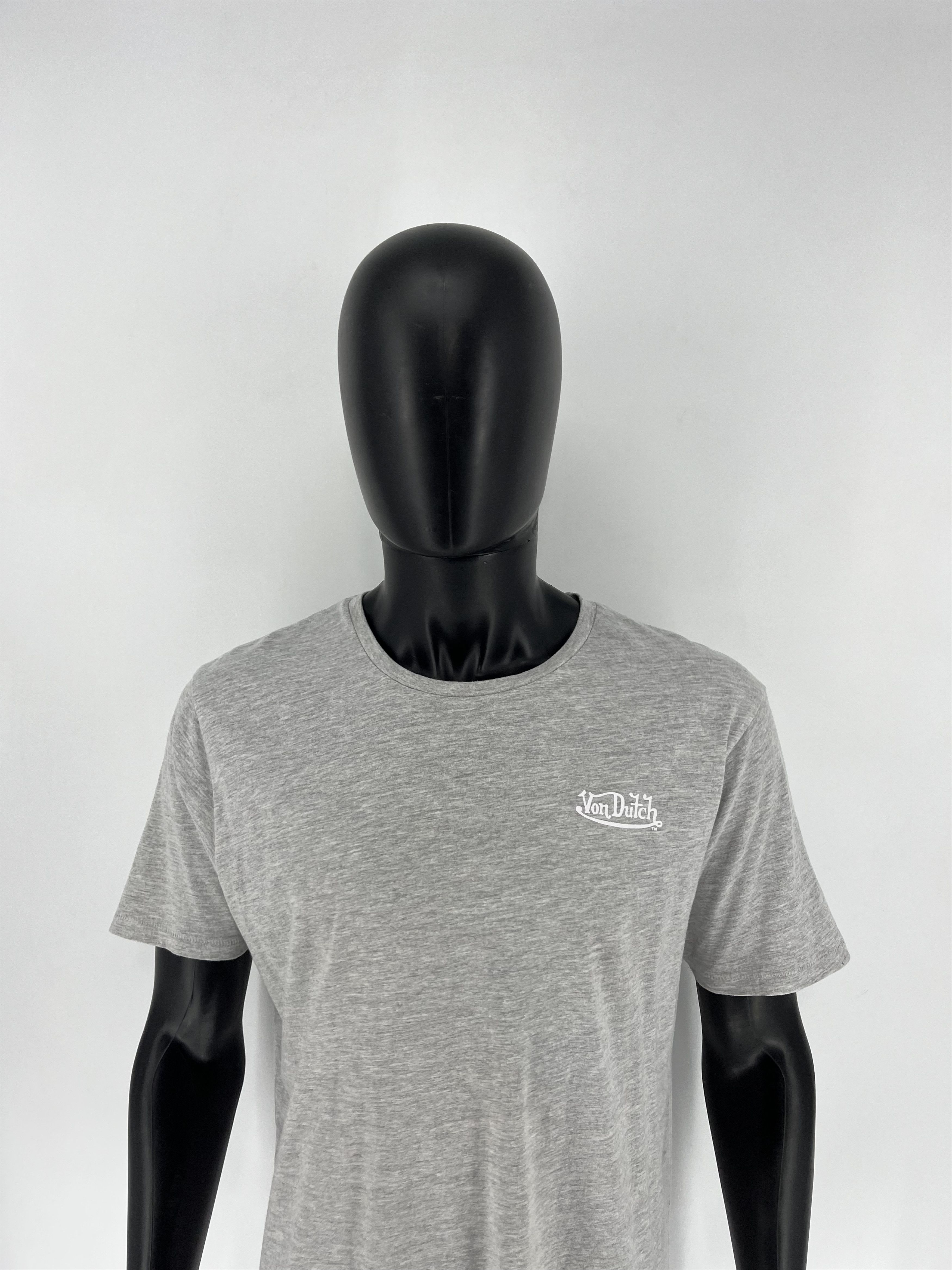 Vintage × Von Dutch Vintage Von Dutch Y2K Mini Logo Grey T-Shirt Size US XL / EU 56 / 4 - 6 Thumbnail