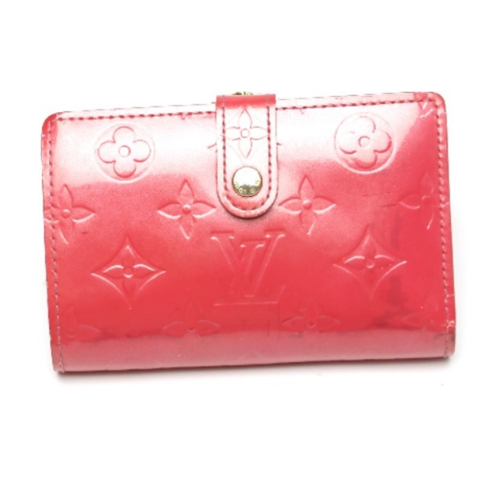 image of Louis Vuitton Porte Monet Bier Viennois Vernis Clasp Wallet With Card Pocket M9141F Louis Vuitton F