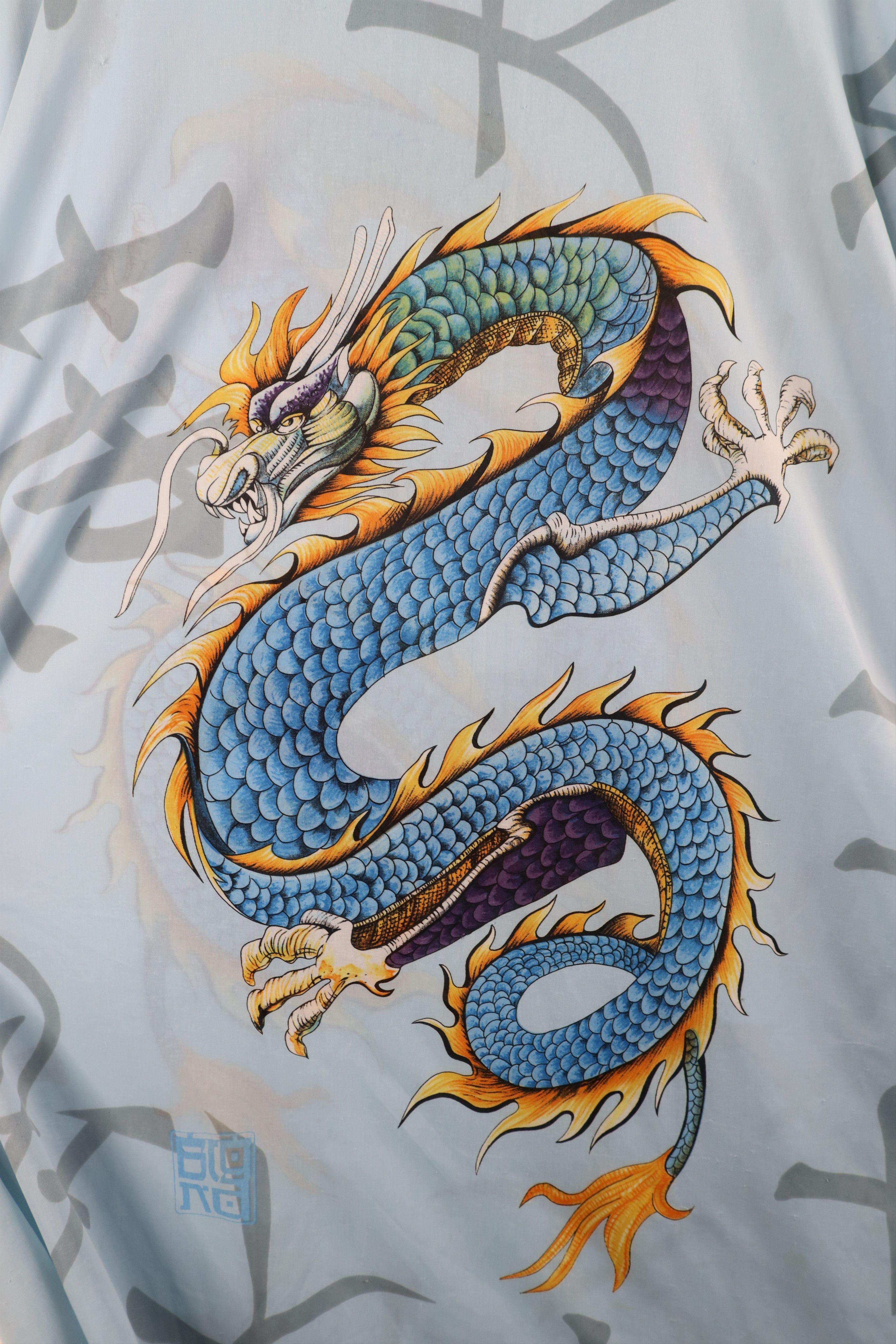 Vintage Vintage 90s Y2K Streetwear All Over Print T-Shirt Blue Size US XXL / EU 58 / 5 - 12 Thumbnail