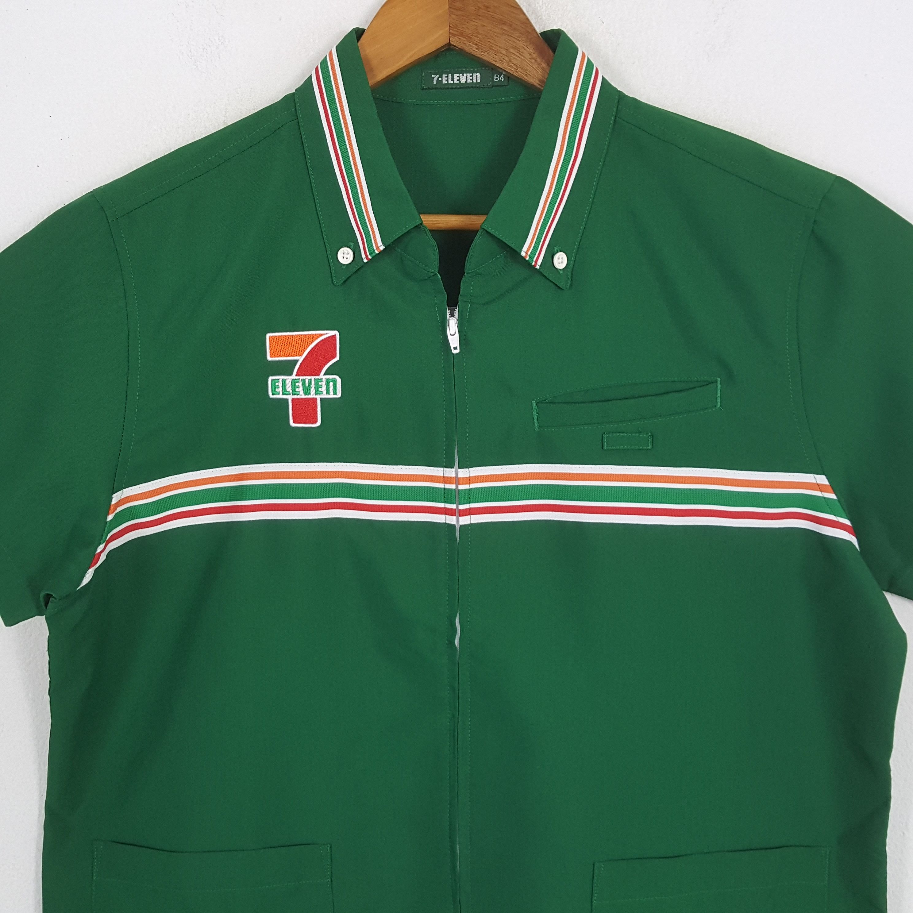 Japanese Brand × Vintage Vintage 7-ELEVEn Japanese Workers Uniform Shirt Jacket Size US L / EU 52-54 / 3 - 4 Thumbnail