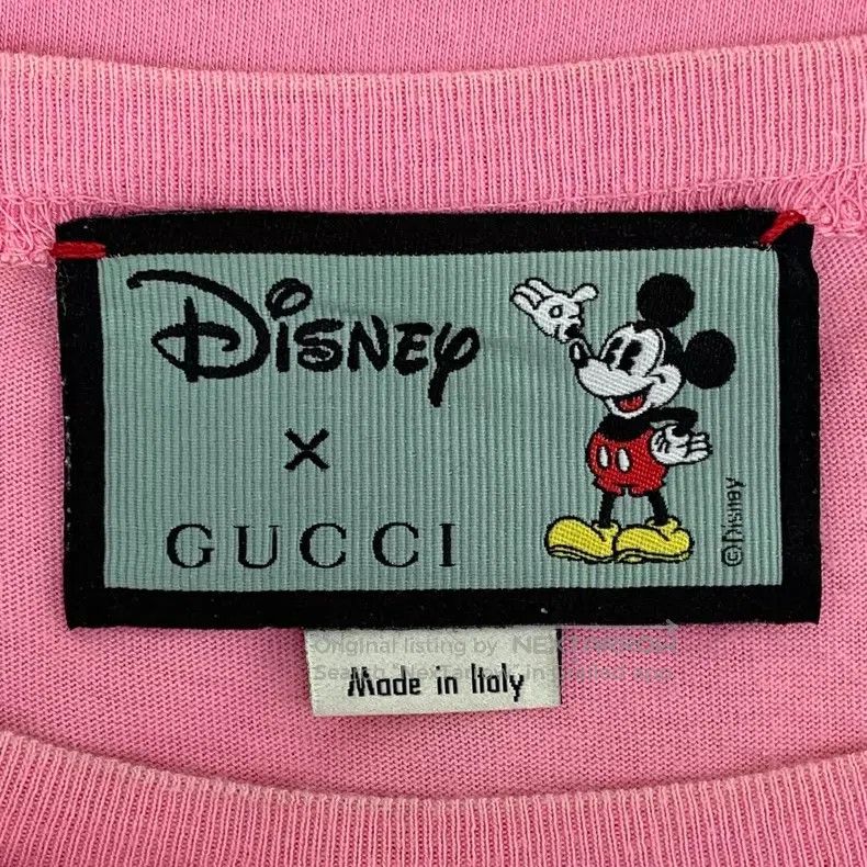 Gucci Gucci Pink Mickey Mouse Printed Cotton Round-neck Short-sl Size S / US 4 / IT 40 - 6 Thumbnail