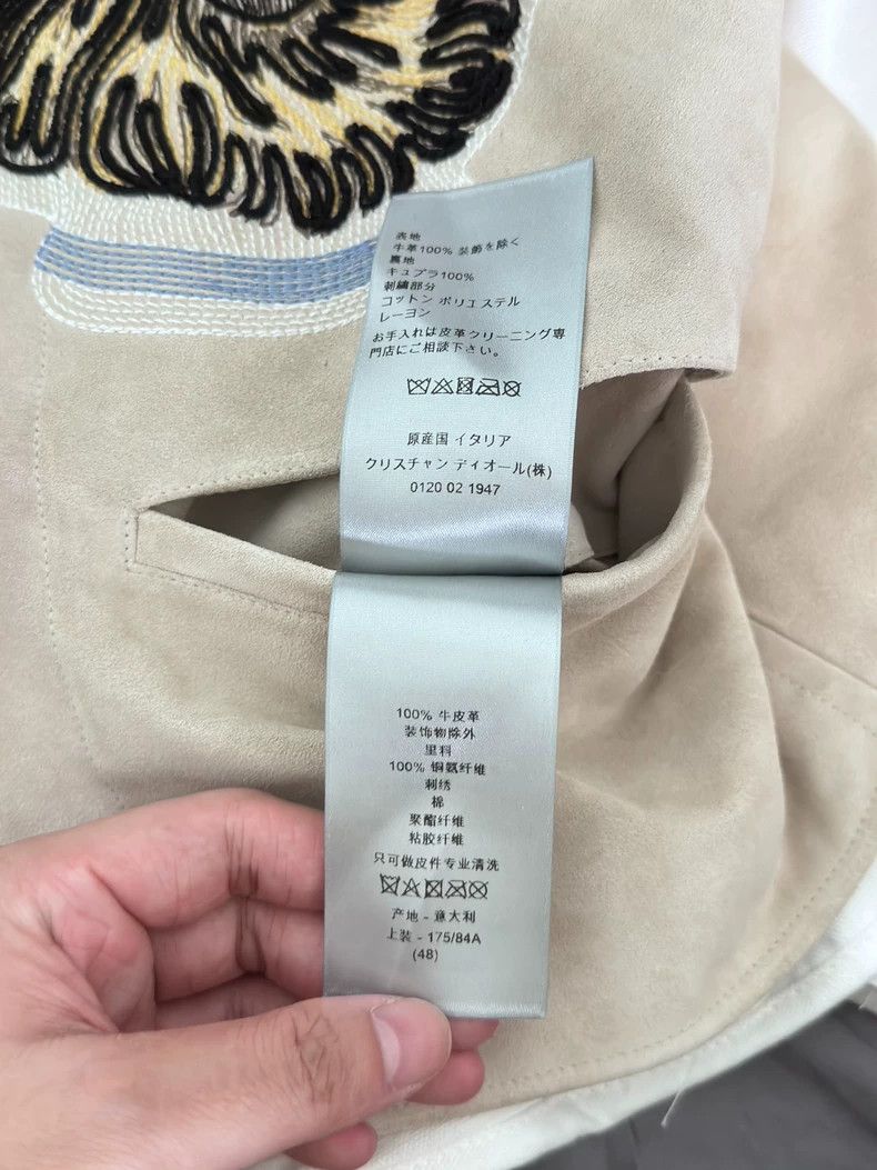 Dior Dior 23ss co-branded collarless leather jacket 2502-Nextarr Size US M / EU 48-50 / 2 - 5 Thumbnail