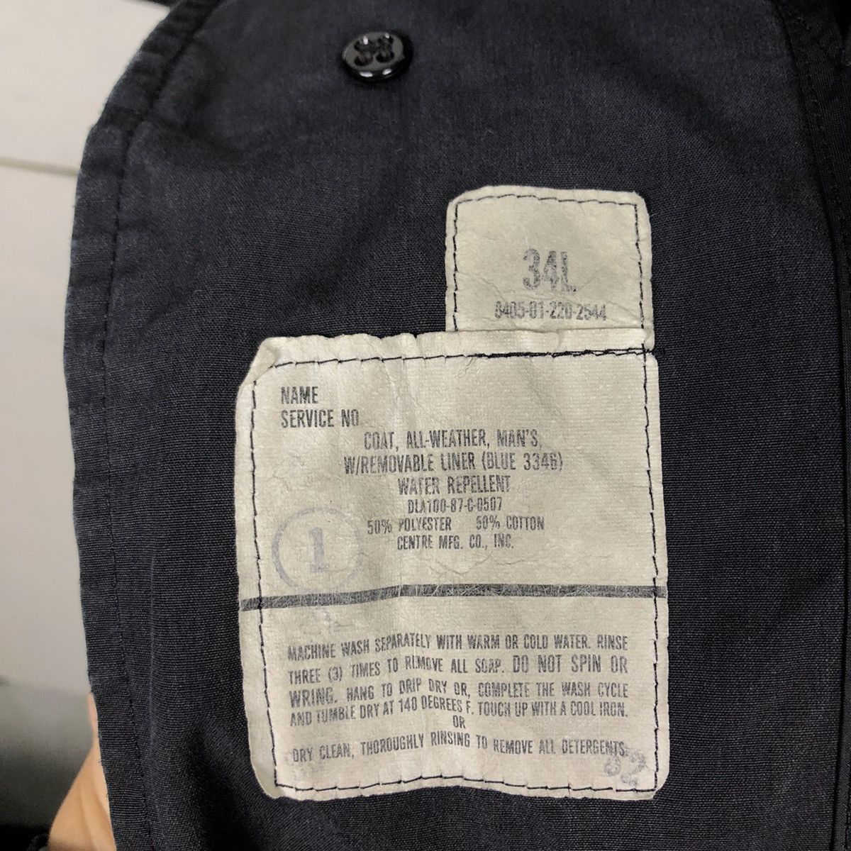Buzz Rickson's 📌Vintage Long Jacket Military Duck Canvas Army Collections Size US L / EU 52-54 / 3 - 18 Thumbnail