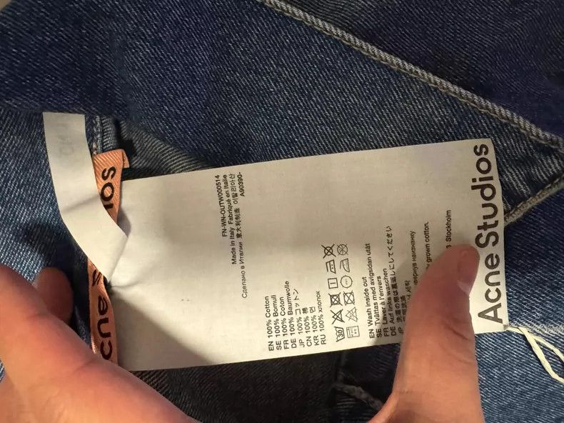Acne Studios acne studios Bat-sleeve denim jacket 2504-Nextarrow Size US XXS / EU 40 - 2 Thumbnail