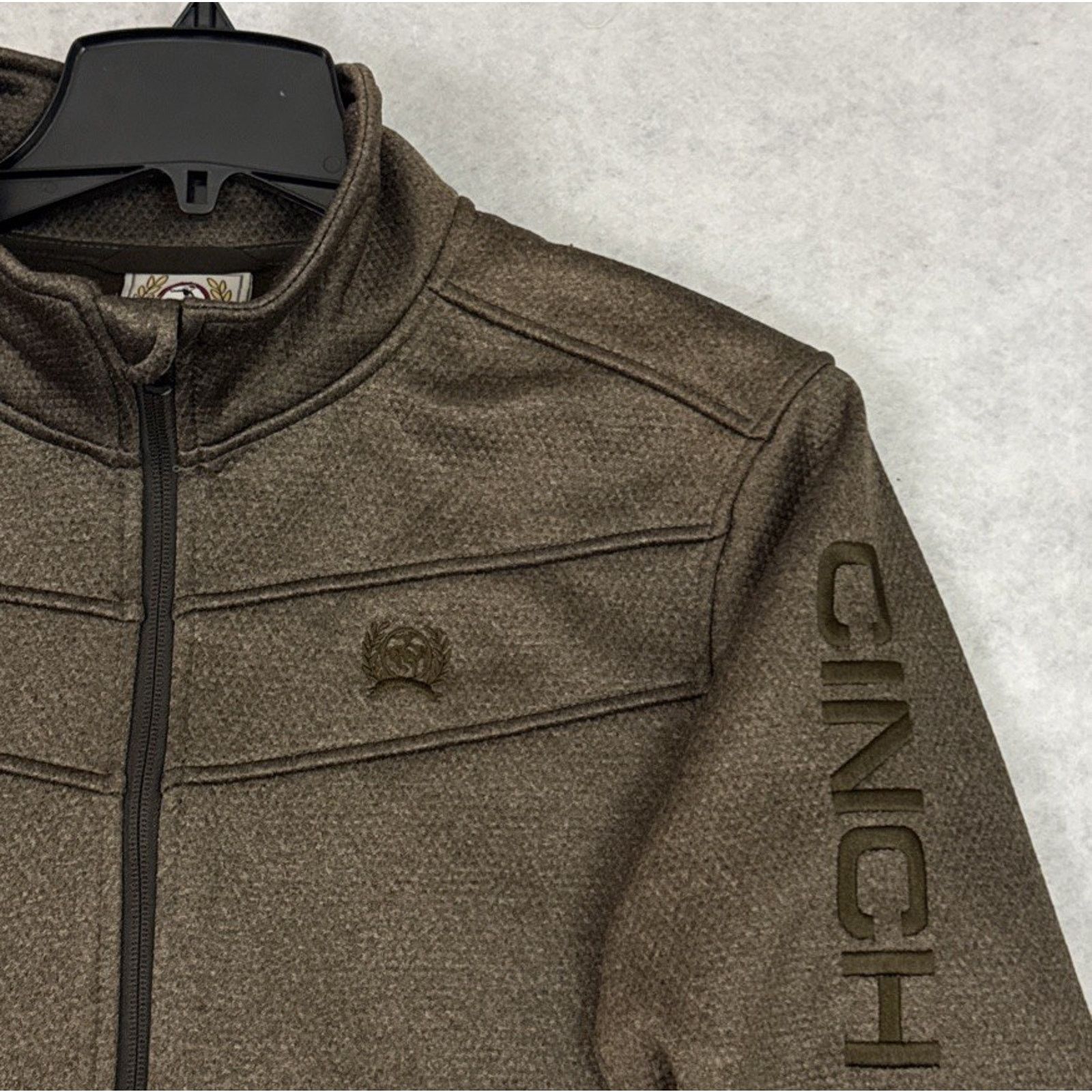 CINCH Cinch Mens M Jacket Lightweight Fleece Logo Brown Softshell Size US M / EU 48-50 / 2 - 7 Thumbnail