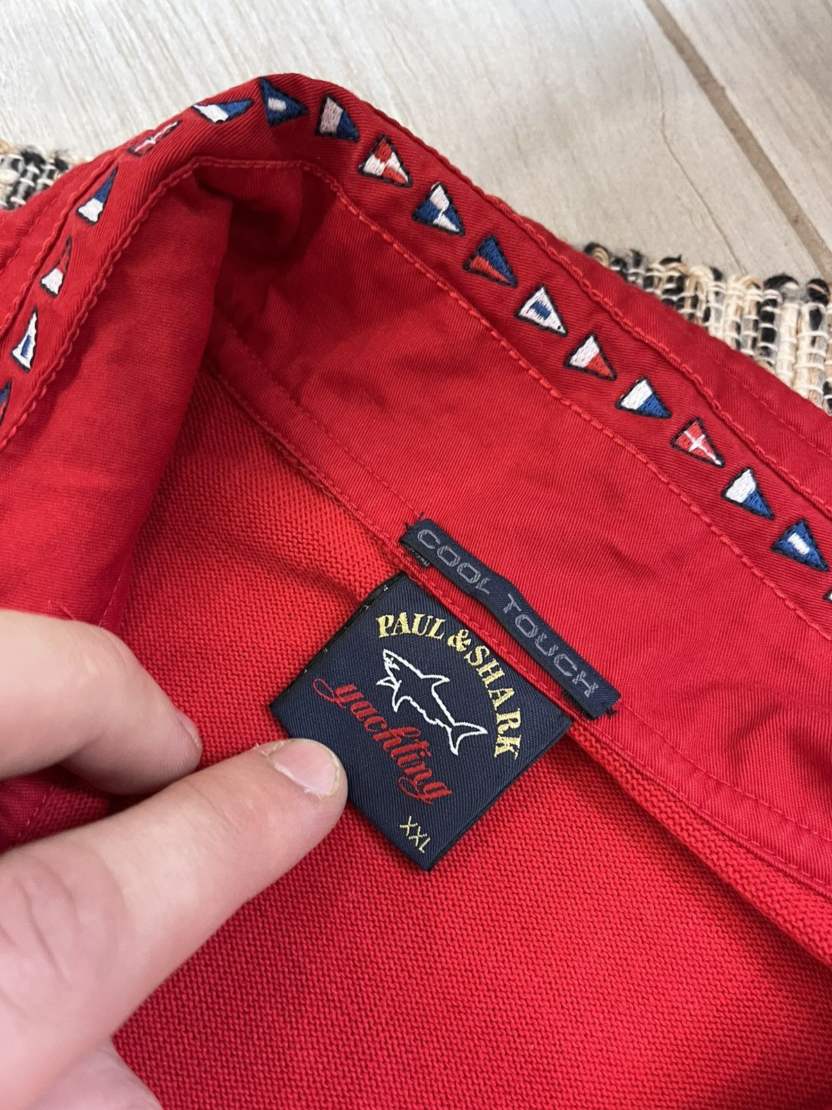 Paul & Shark × Vintage Vintage Paul & Shark Zip Knit Red Pullover Y2K sweatshirt Size US XXL / EU 58 / 5 - 9 Thumbnail
