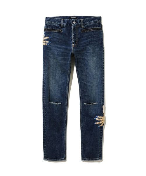 image of Undercover 2023 Aw "komische" Hand Denim Pants in Indigo, Men's (Size 36)