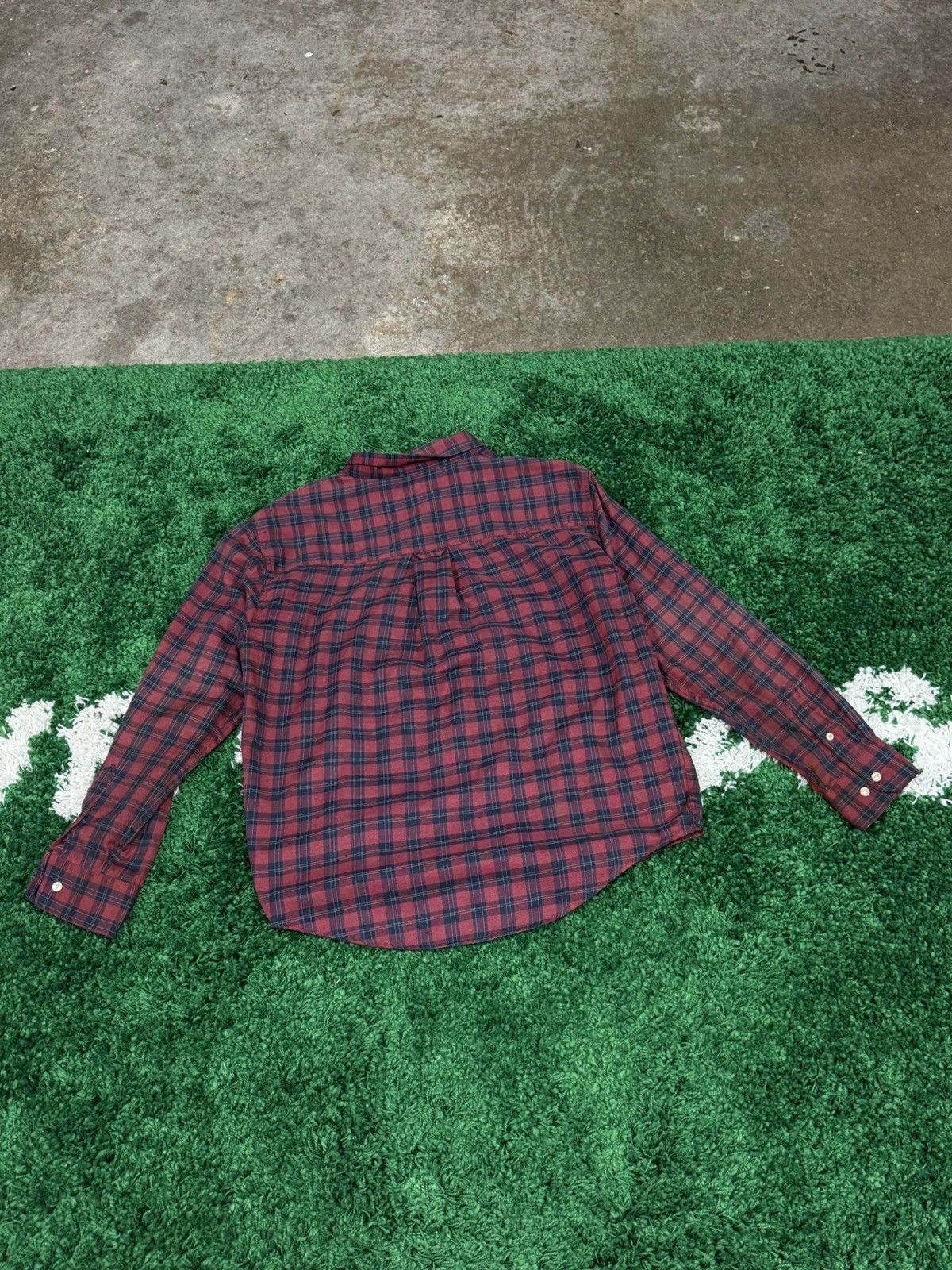 Haggar Haggar Distressed Flannel Shirt Red Plaid Large Size US L / EU 52-54 / 3 - 4 Thumbnail