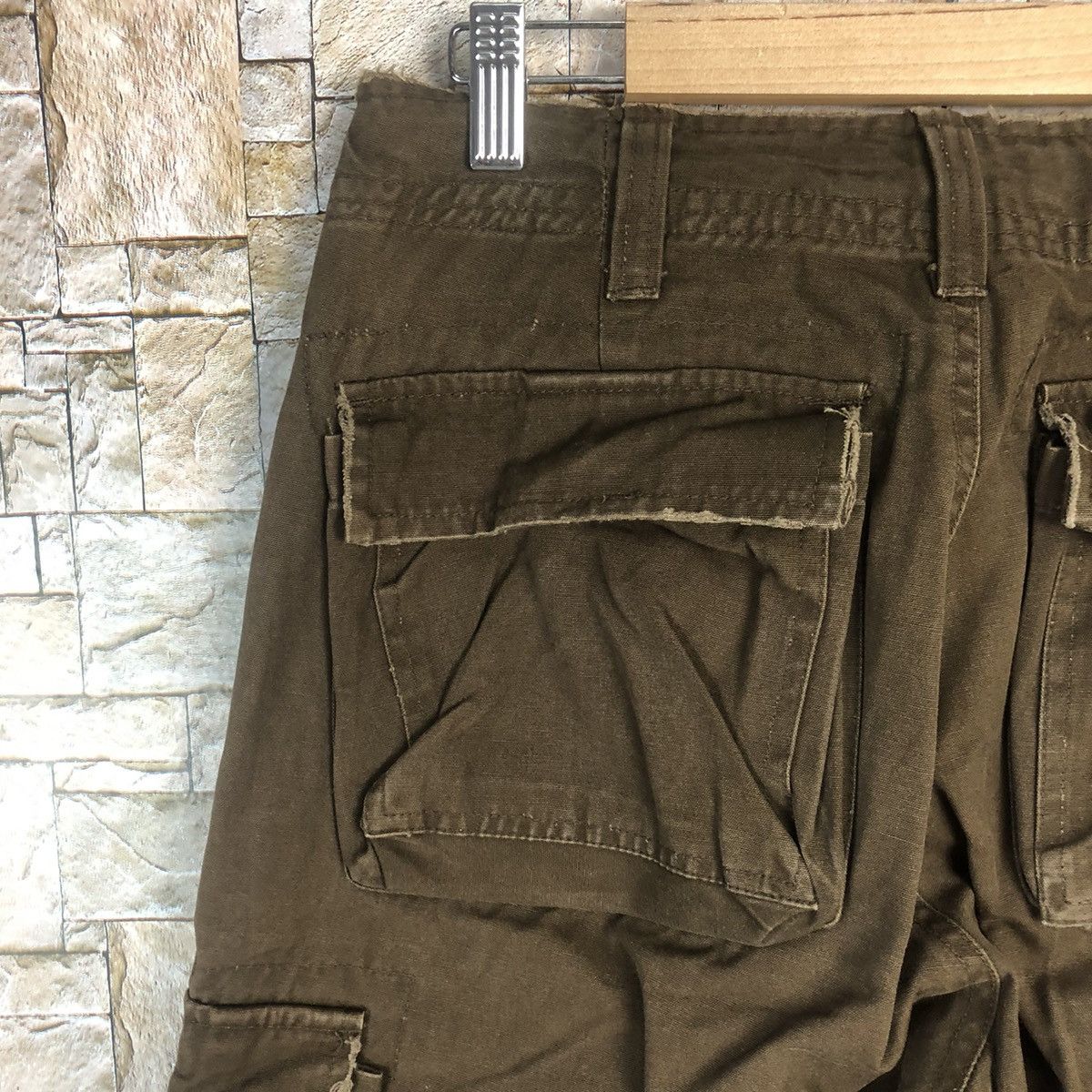 Japanese Brand Example Big pocket Dark Brown Cargo Multipocket Pants #A80 Size US 29 - 15 Thumbnail