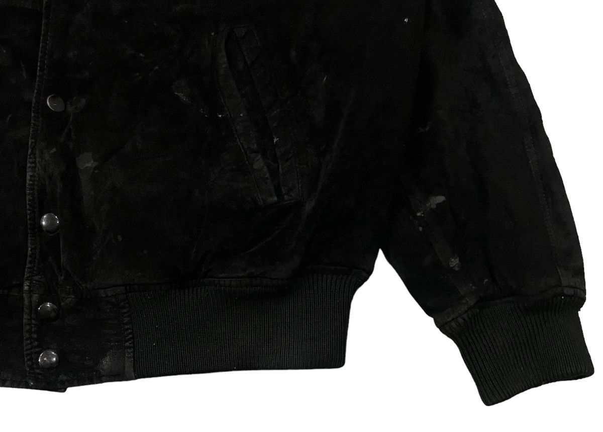 Japanese Brand Vintage Poshboy Blackout Pig Skin Leather Varsity Jacket Size US L / EU 52-54 / 3 - 4 Thumbnail