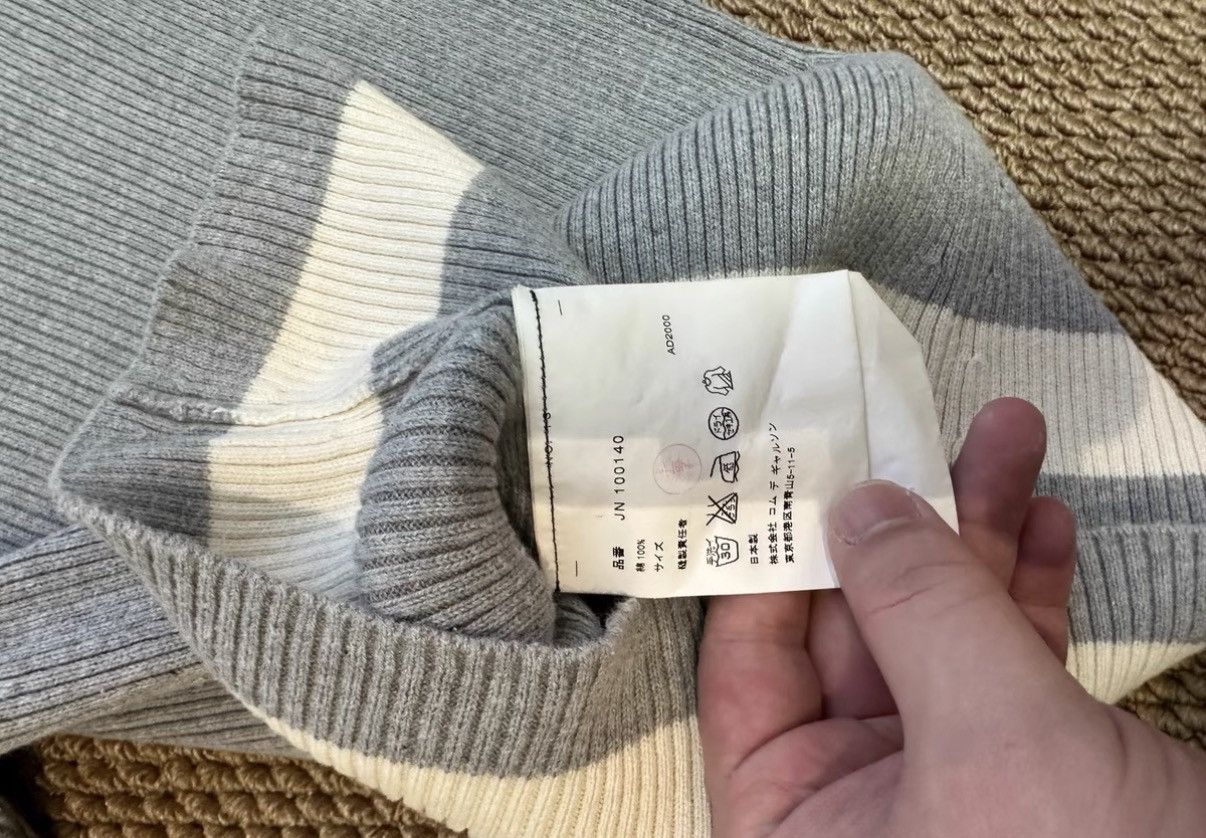 Comme des Garcons Comme des Garçons Junya Mock Neck Short Sleeve Knit Top K23 Size S / US 4 / IT 40 - 6 Thumbnail