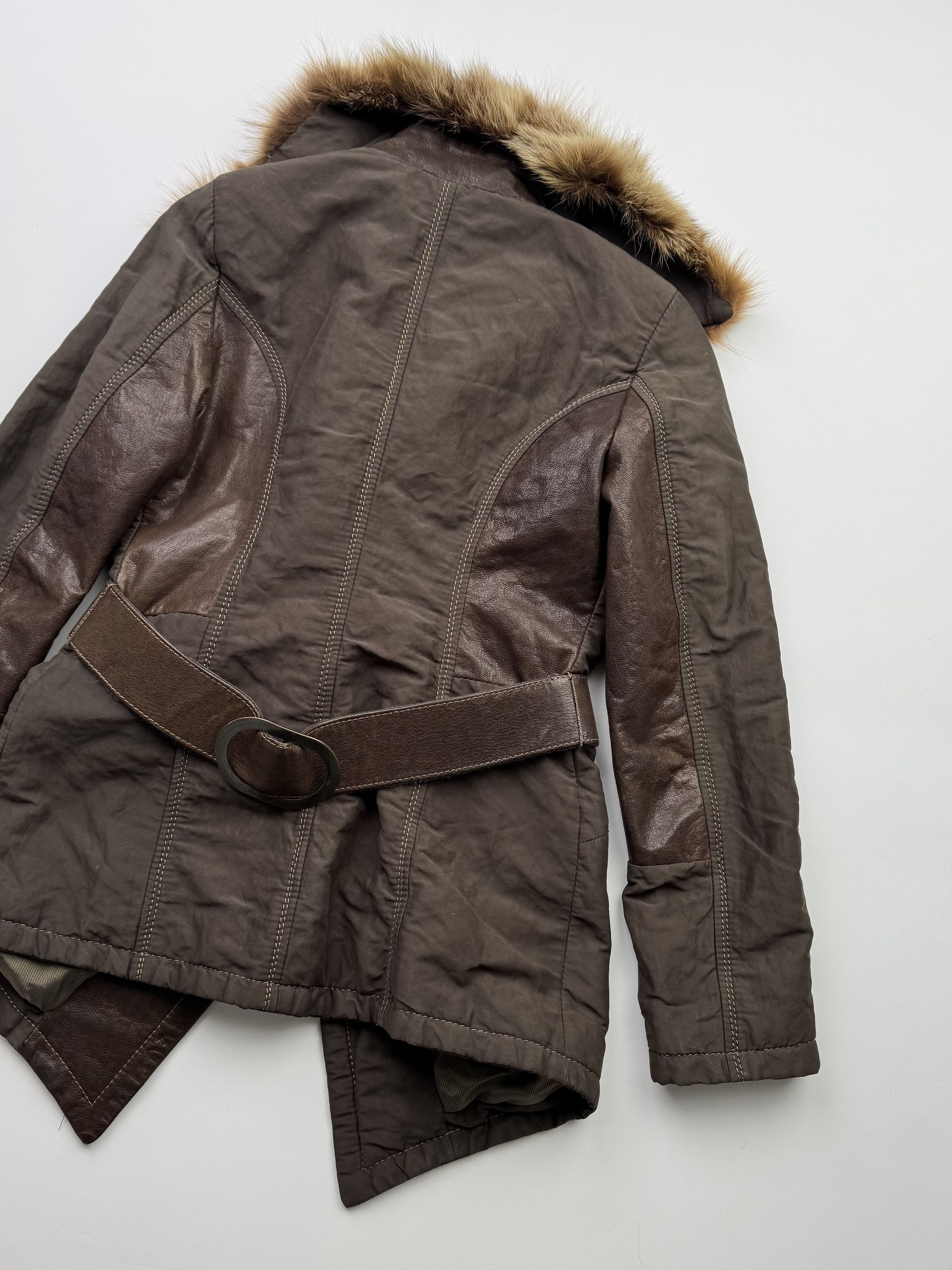 Vintage Vintage Jacket With Fur Neck Leather Details B295(V154)E2 Size M / US 6-8 / IT 42-44 - 10 Thumbnail