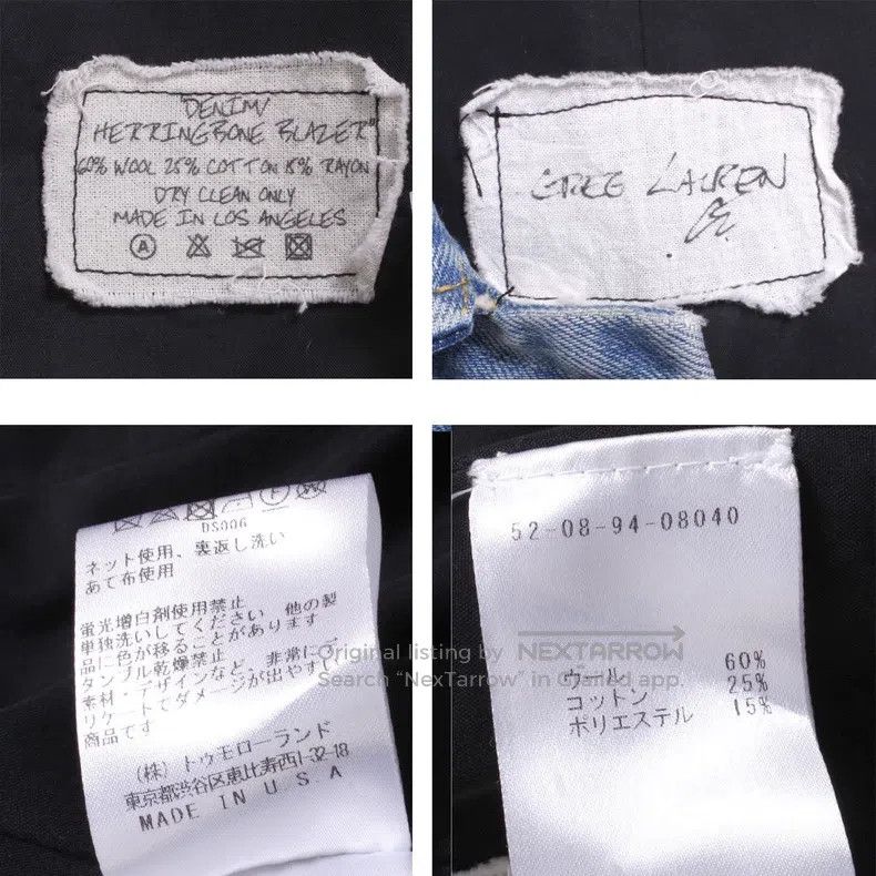 Greg Lauren Greg Lauren Denim Patchwork Blazer Size US M / EU 48-50 / 2 - 6 Thumbnail