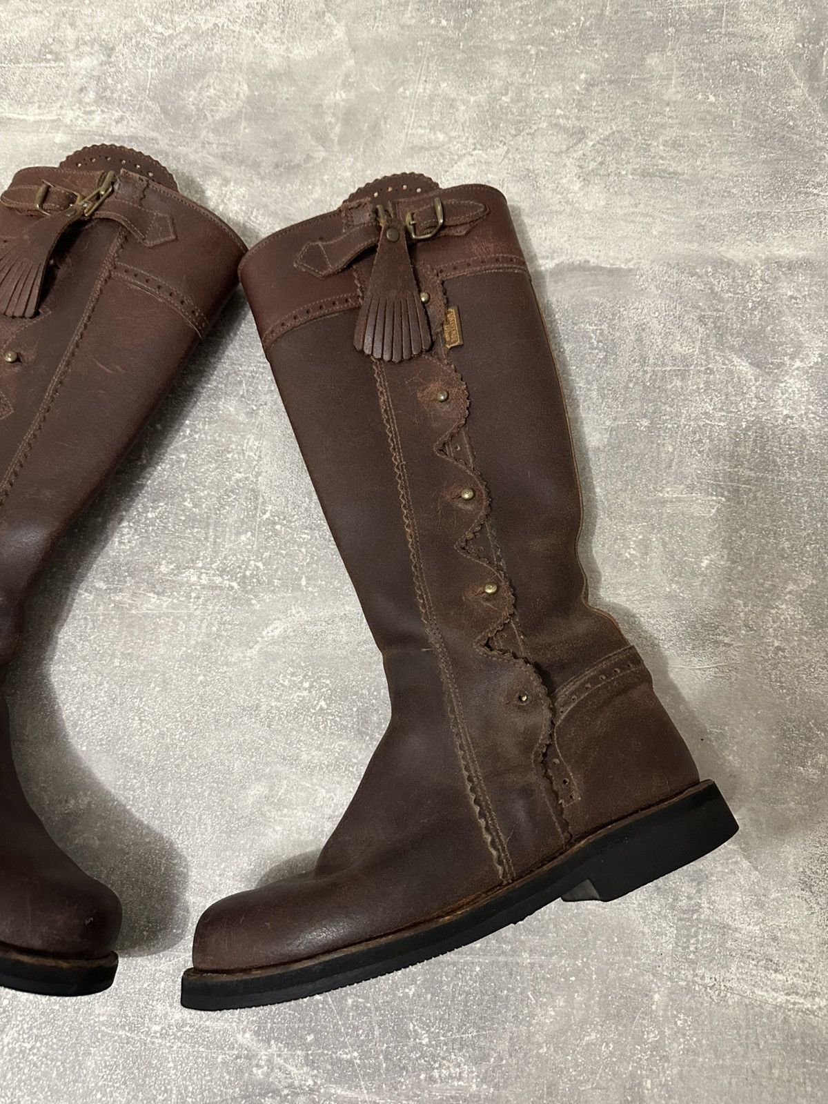 Vintage Vintage high boxer boots moto biker shoes core Size US 8 / IT 38 - 3 Thumbnail