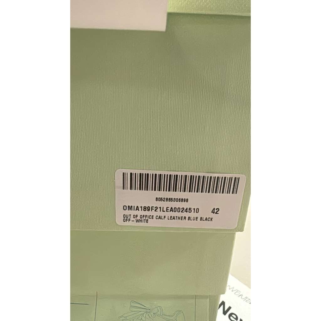 Off-White o1rshd1 Out of Office Calf Leather sneakers in Blue/Black Size US 9 / EU 42 - 24 Thumbnail