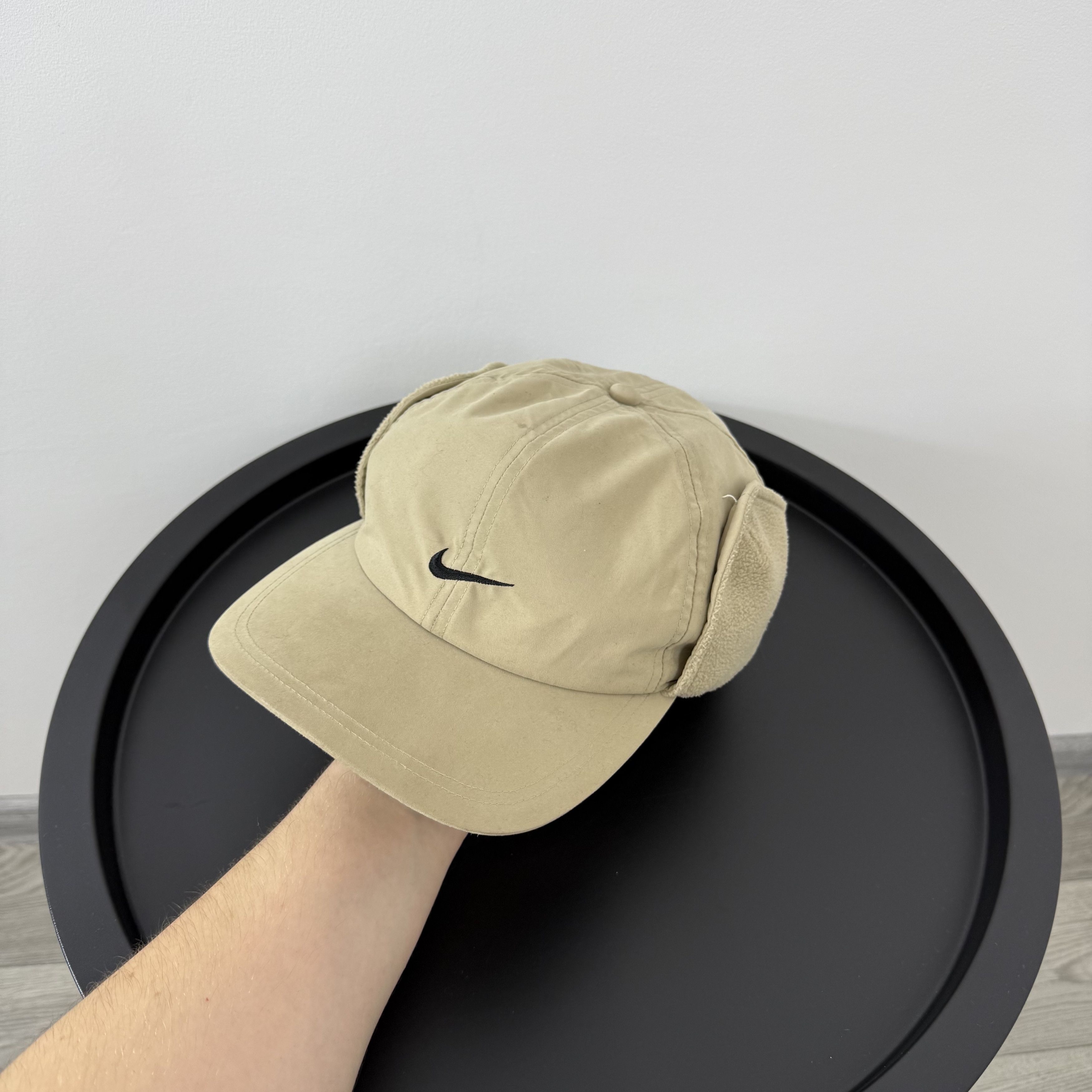 Nike Vintage Nike 90s Beige Winter Baseball Cap Hat Size ONE SIZE - 1 Thumbnail
