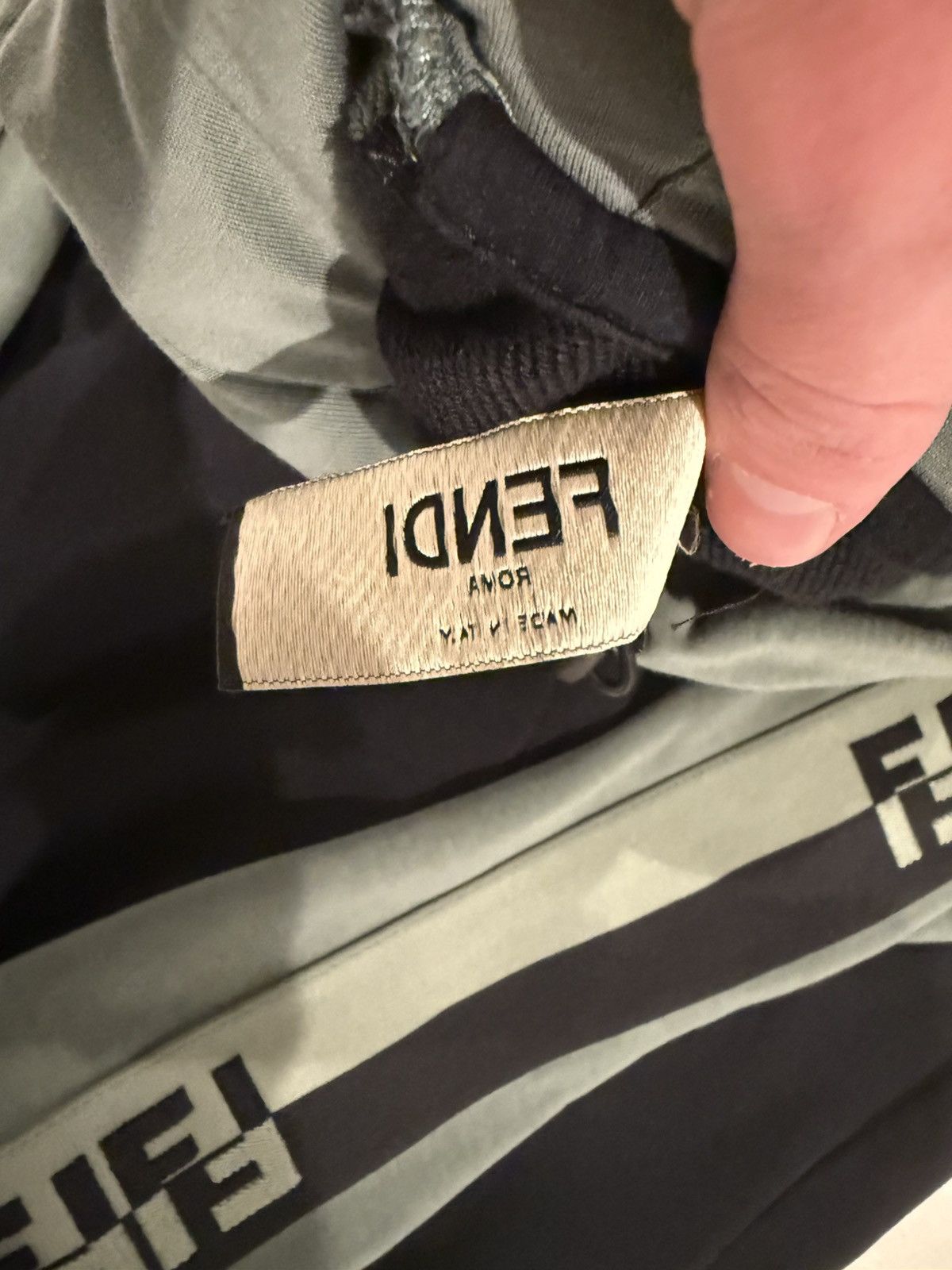 Fendi Fendi FF Stripe Panelled Hoodie Size US S / EU 44-46 / 1 - 7 Thumbnail