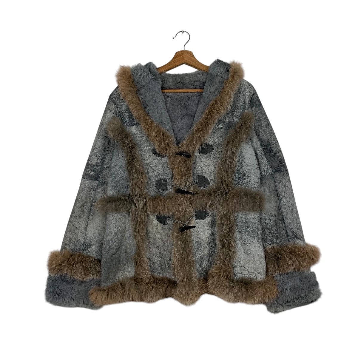 Japanese Brand Japanese Brand Faux Fur Jacket Size L / US 10 / IT 46 - 1 Thumbnail