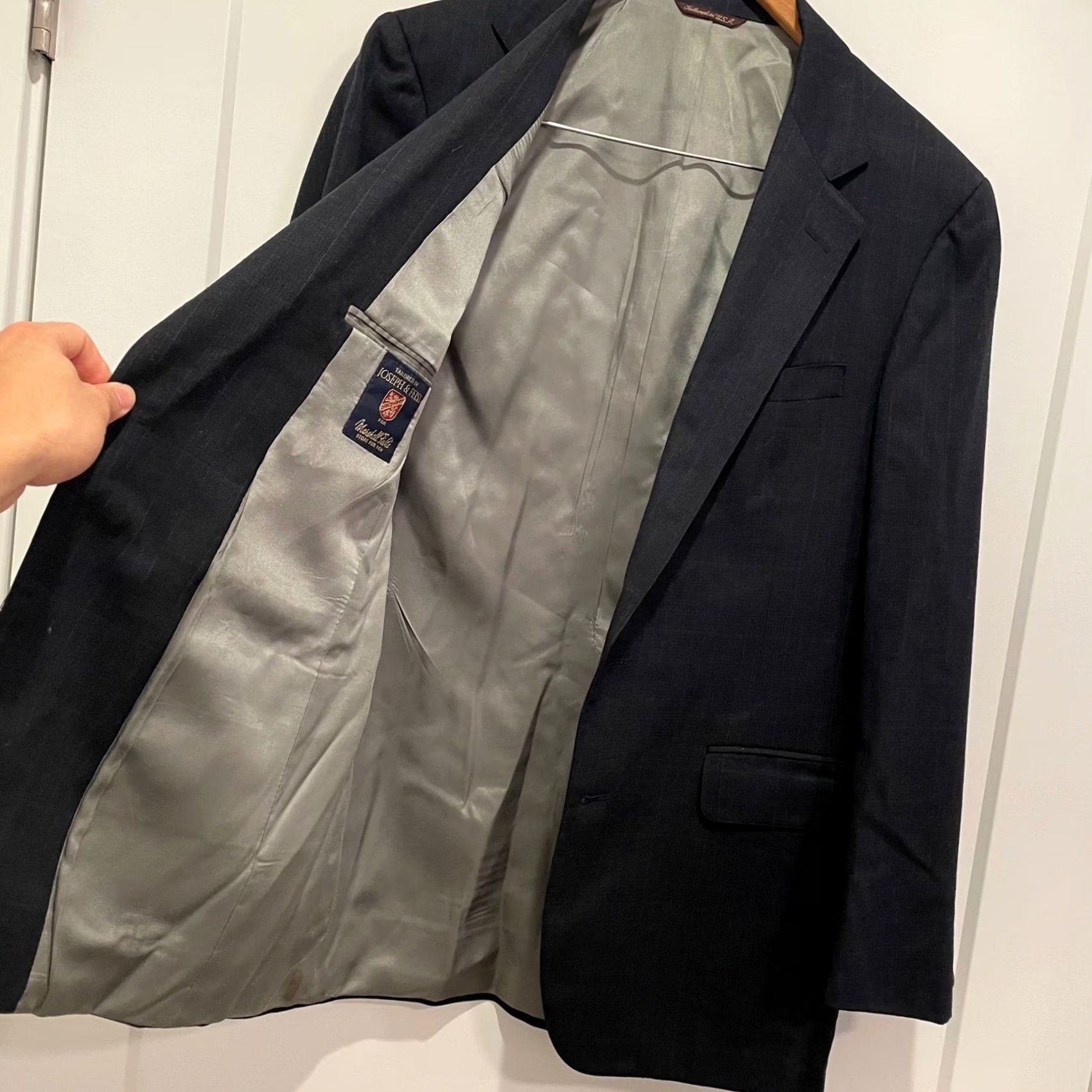 Joseph VINTAGE Joseph & Feiss Tailored by Marshall Fields Pinstripe Blazer Sport Coat Men 40R Size 40R - 5 Thumbnail