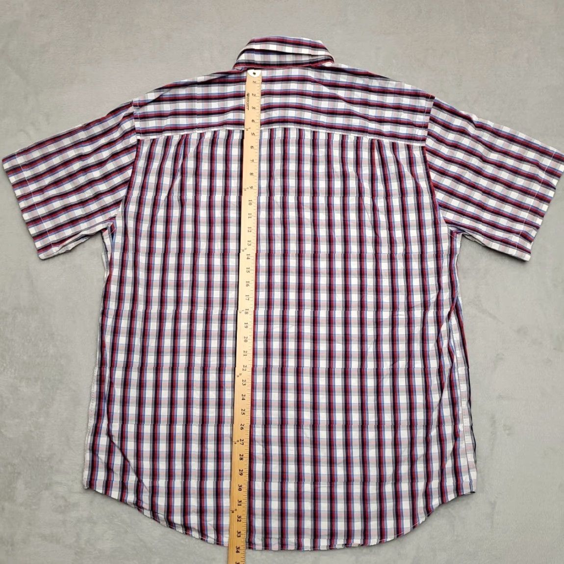 Vintage RM Williams Shirt Mens Big 1X Red Blue Plaid Relaxed Fit Short Sleeve Bush Outfitter Button-Up Casual Cotton Size US XL / EU 56 / 4 - 7 Thumbnail