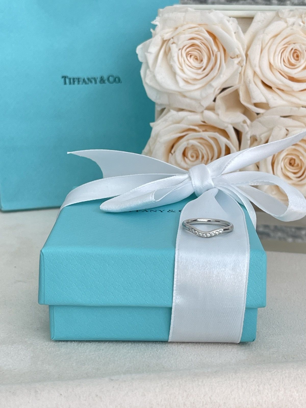Tiffany & Co. Tiffany & Co. Elsa Peretti Ring Dia Platinum NEW $2,400 Size ONE SIZE - 8 Thumbnail