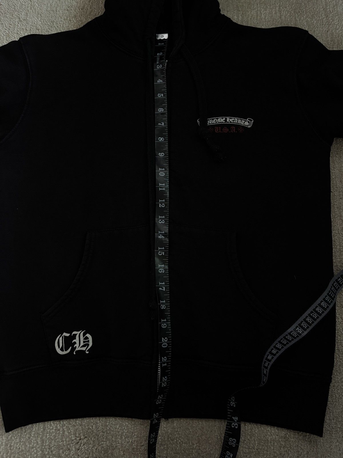 Chrome Hearts CHROME HEARTS THERMAL FLAG USA LOGO ZIP HOODIE Size US S / EU 44-46 / 1 - 13 Thumbnail