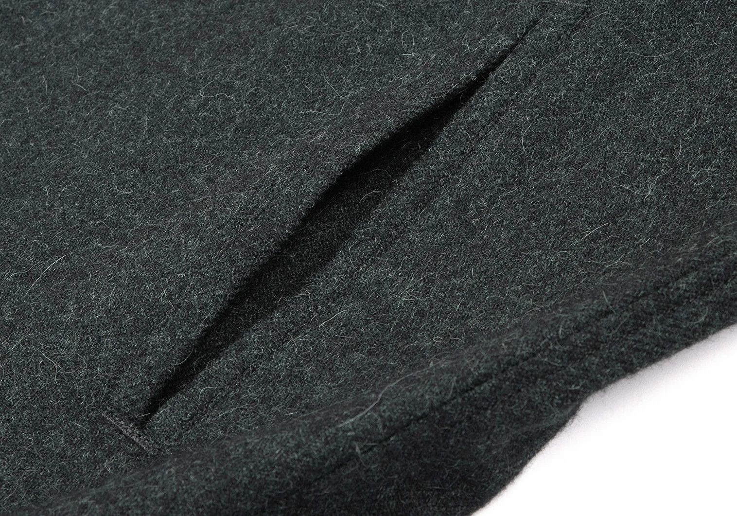 Issey Miyake Wool Chester Coat in Green, Size M Size US M / EU 48-50 / 2 - 9 Thumbnail