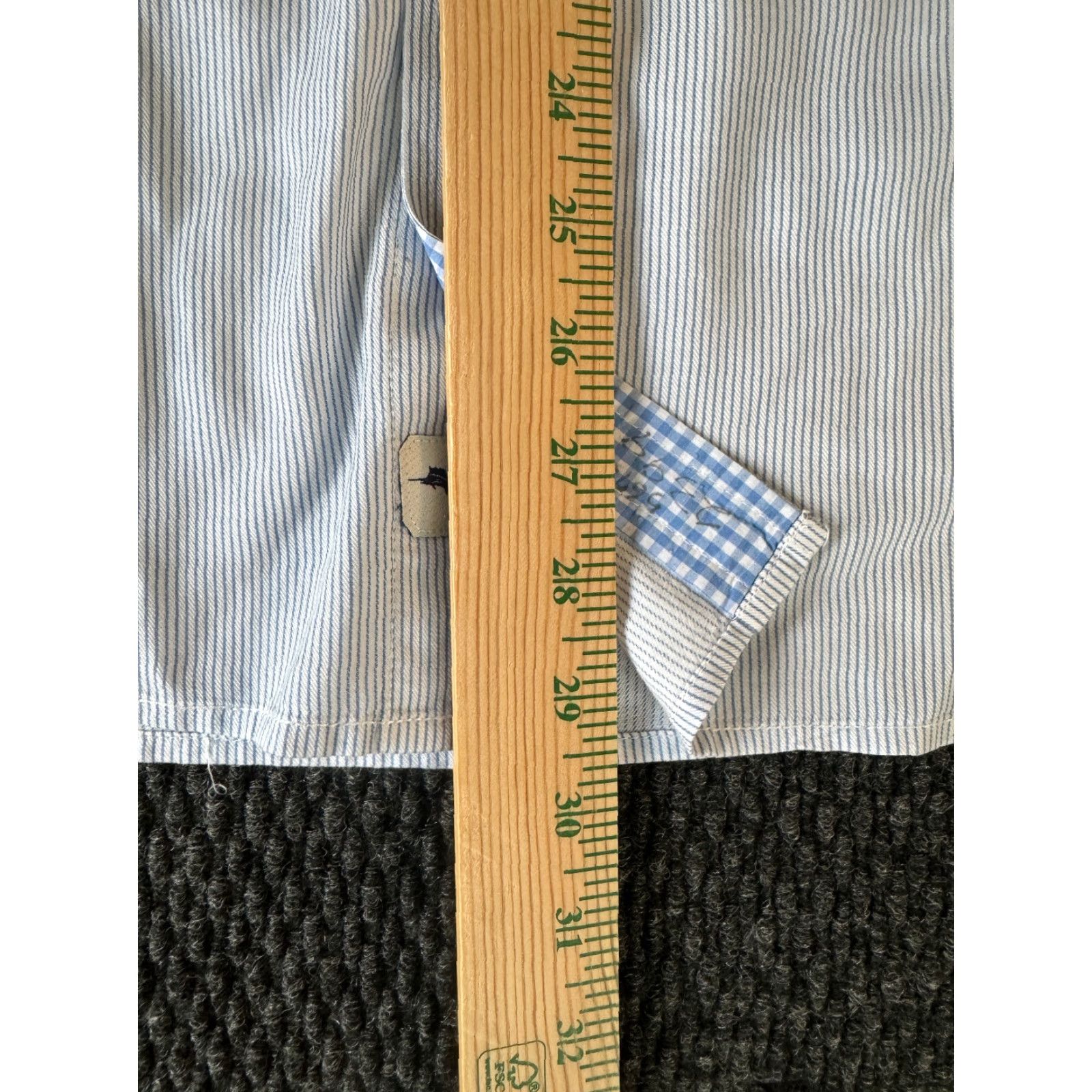 Tommy Bahama VINTAGE Tommy Bahama Long Sleeve Button-Down Shirt XL Blue White Striped Shirt Size US XL / EU 56 / 4 - 6 Thumbnail