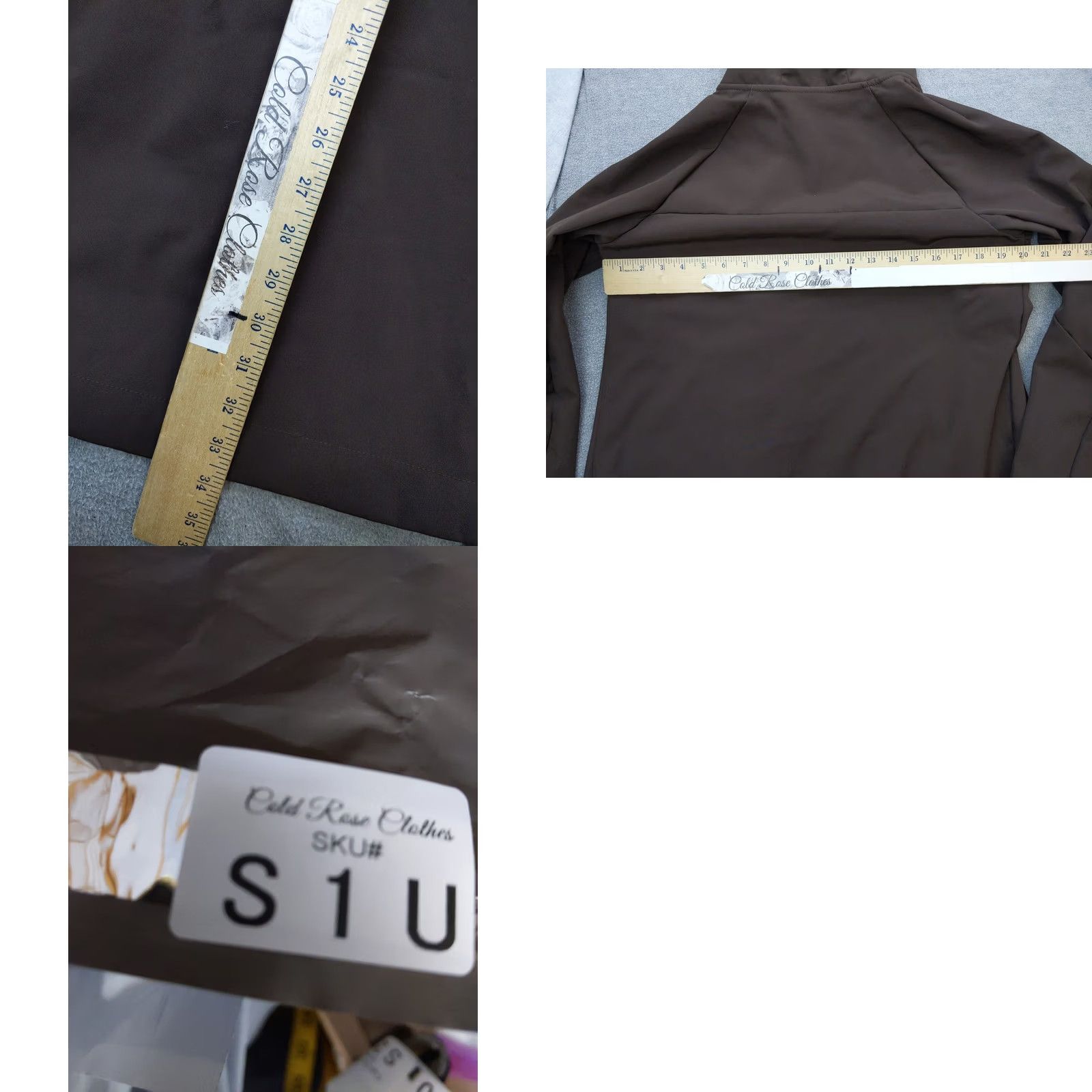 Y/Project Mondetta Outdoor Project Coat Womens Small Brown Softshell Hooded Faux Fur Lined Size S / US 4 / IT 40 - 9 Thumbnail