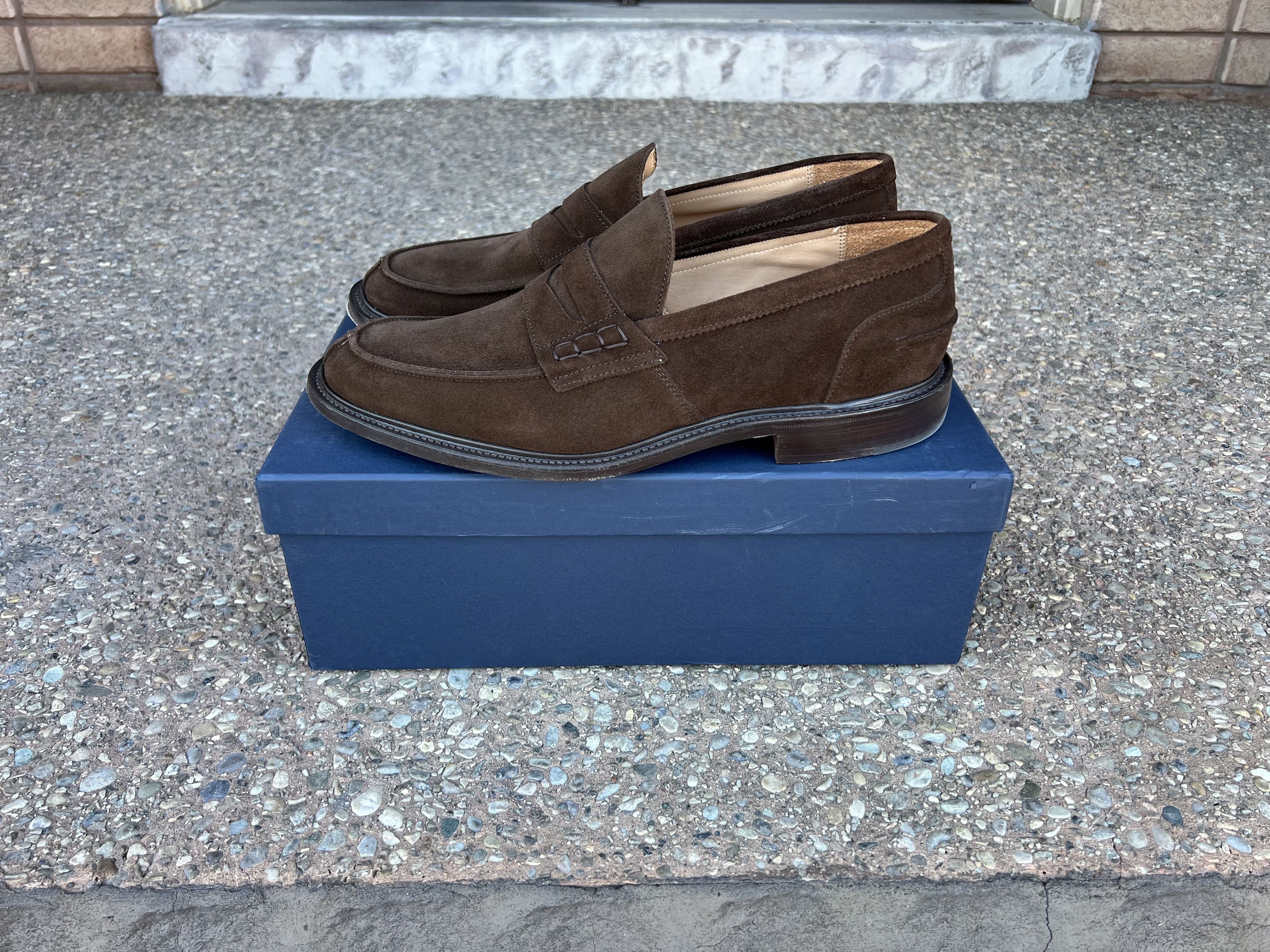 Tricker's Trickers James Penny Loafer - Chocolate Suede UK 11 Size US 12 / EU 45 - 10 Thumbnail