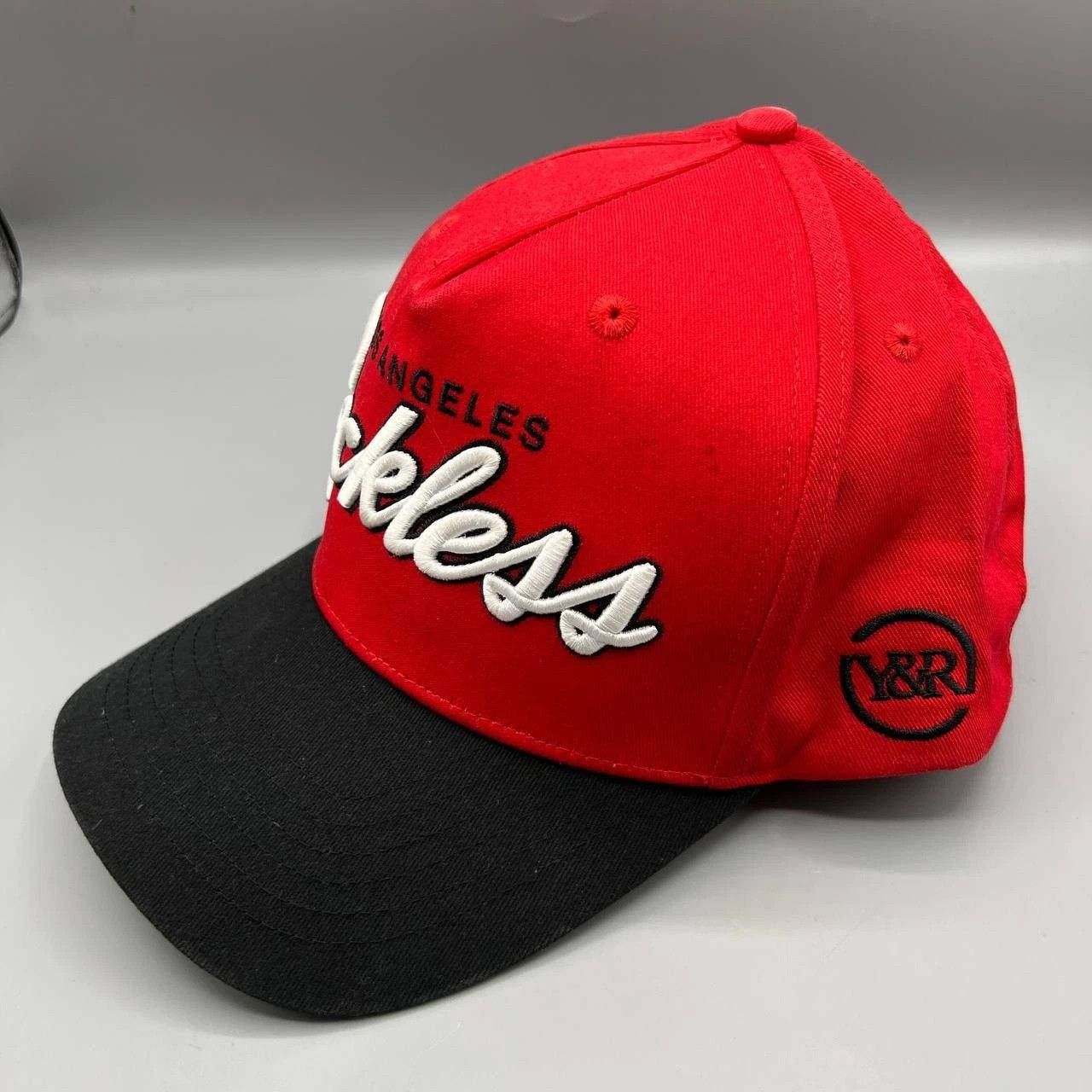 Young And Reckless Los Angeles Reckless Hat Men Red Black Snap Back Cap Size ONE SIZE - 6 Thumbnail