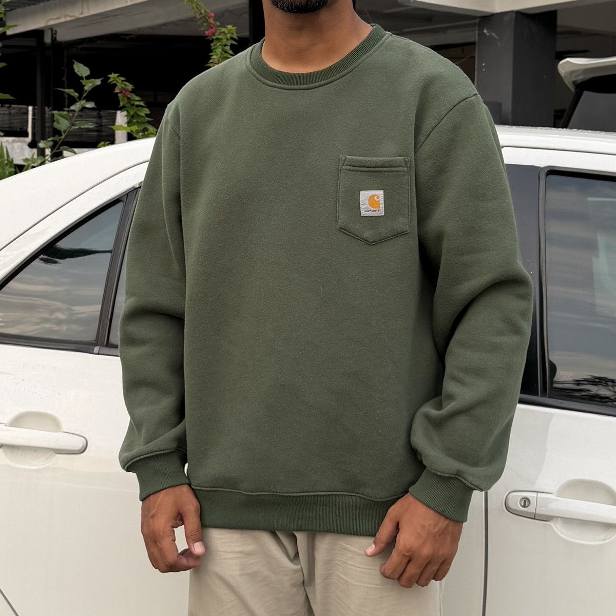 Carhartt Carhartt Pocket Crewneck Sweatshirt Size US XL / EU 56 / 4 - 1 Thumbnail