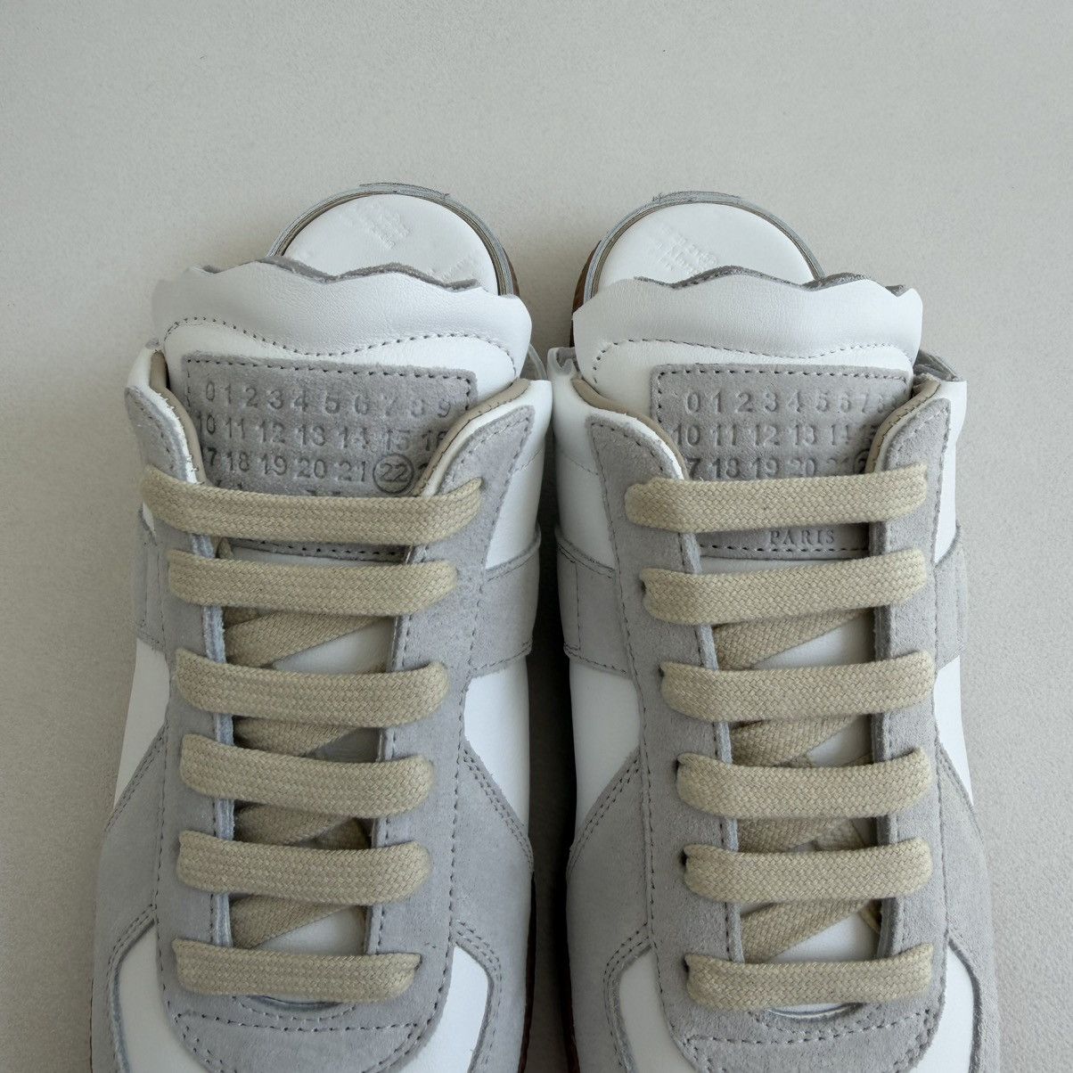 Maison Margiela S/S 21 White Leather ‘Mule’ GAT Sneakers Size US 8.5 / IT 38.5 - 6 Thumbnail