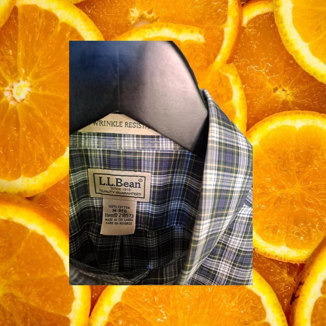 L.L. Bean L.L. Bean Blue Yellow and White Button Down Shirt Size M Size US M / EU 48-50 / 2 - 3 Thumbnail