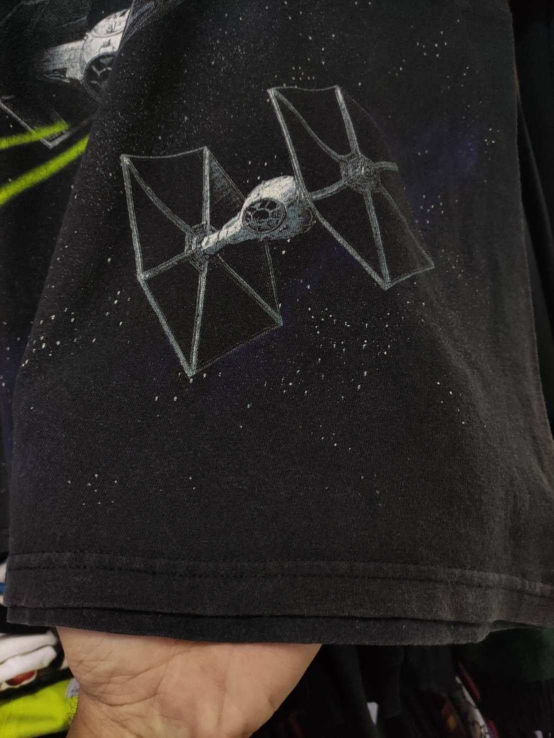 Lee Vtg 90's Star Wars Death Star Millennium Falcon AOP T-Shirt Size US M / EU 48-50 / 2 - 8 Thumbnail