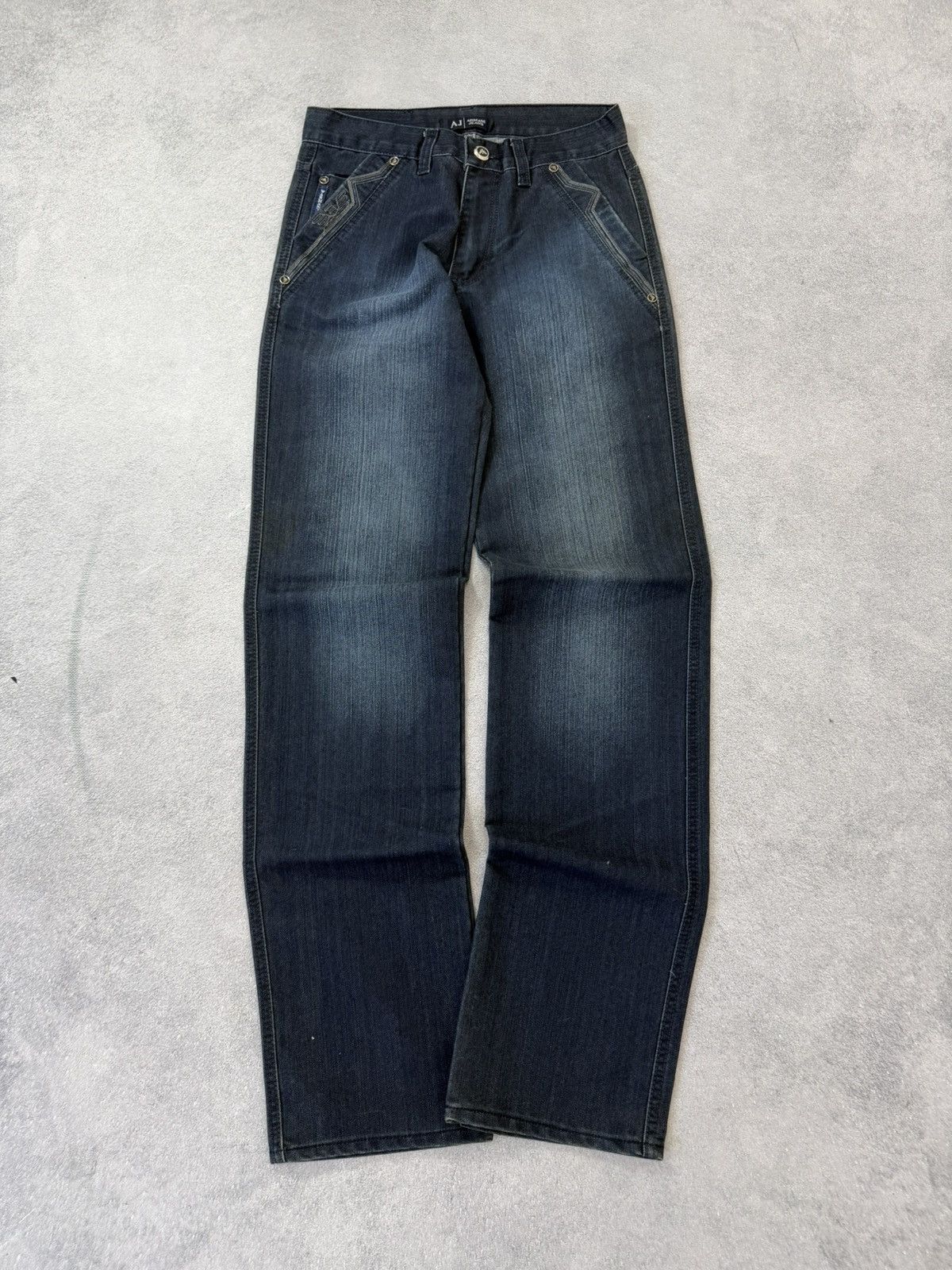 Japanese Brand Vintage Streetwear Armani 00s Retro Flared Baggy Y2K Jeans Size US 30 / EU 46 - 11 Thumbnail