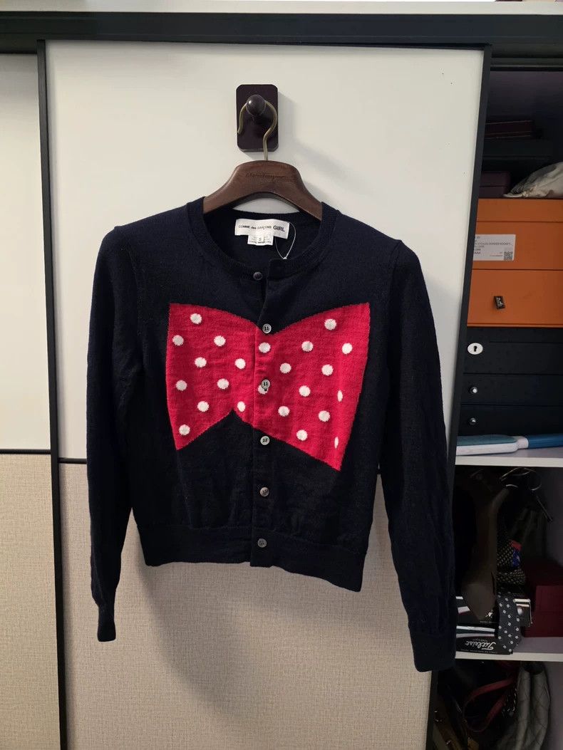 Comme des Garcons Comme Des Garcons Bow tie wool cardigan 2503-Nextarrow Size S / US 4 / IT 40 - 1 Thumbnail