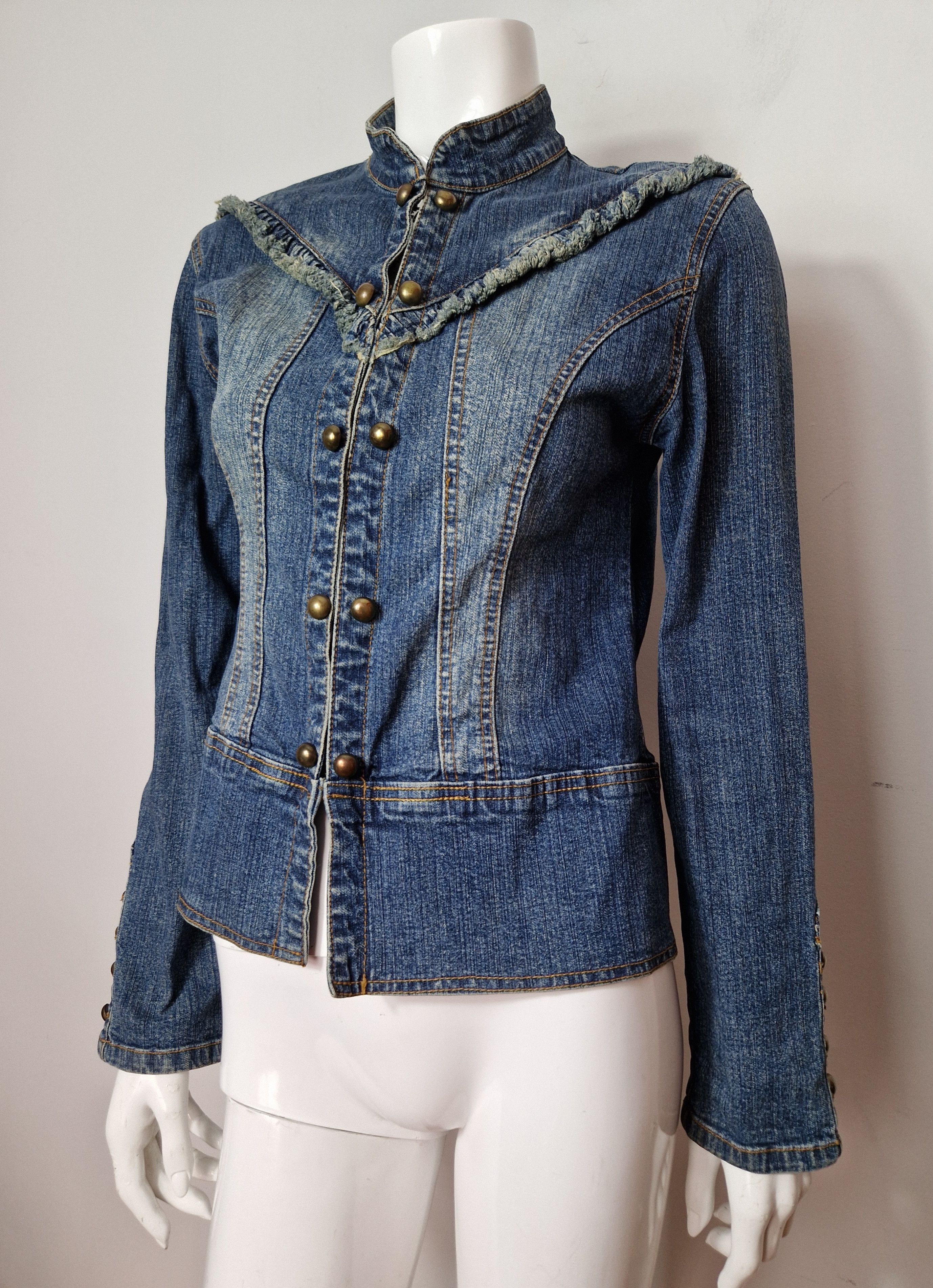 Japanese Brand × Vintage vintage denim jacket Size S / US 4 / IT 40 - 2 Thumbnail
