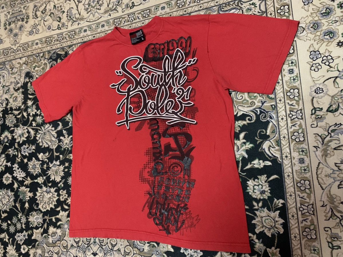 Southpole Y2K SOUTH POLE TSHIRT SPELL OUT HIPHOP STYLE Size US L / EU 52-54 / 3 - 4 Thumbnail
