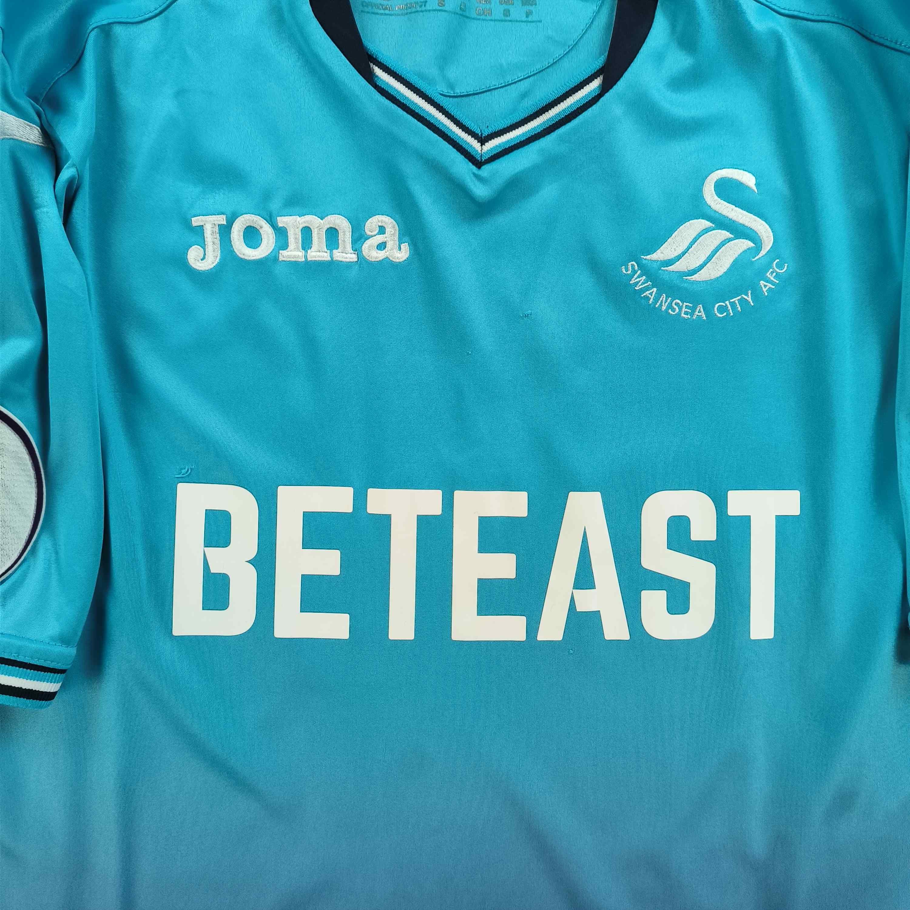 Joma Swansea City 16-17 Joma away Ki Sung-yeung football jersey S Size US S / EU 44-46 / 1 - 3 Thumbnail