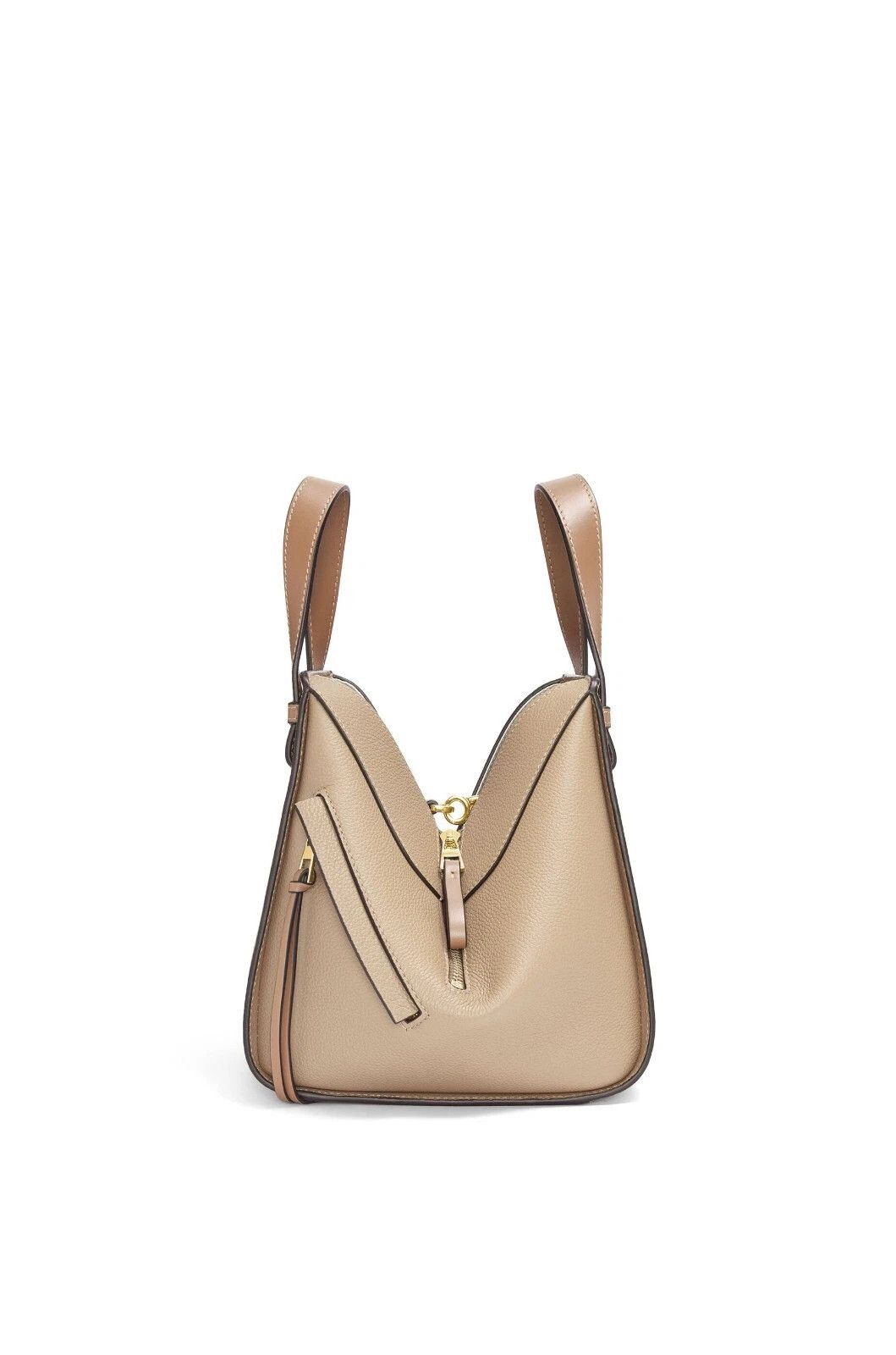 Loewe LOEWE Hammock Compact Sand Leather Handbag New Authentic Size ONE SIZE - 3 Thumbnail