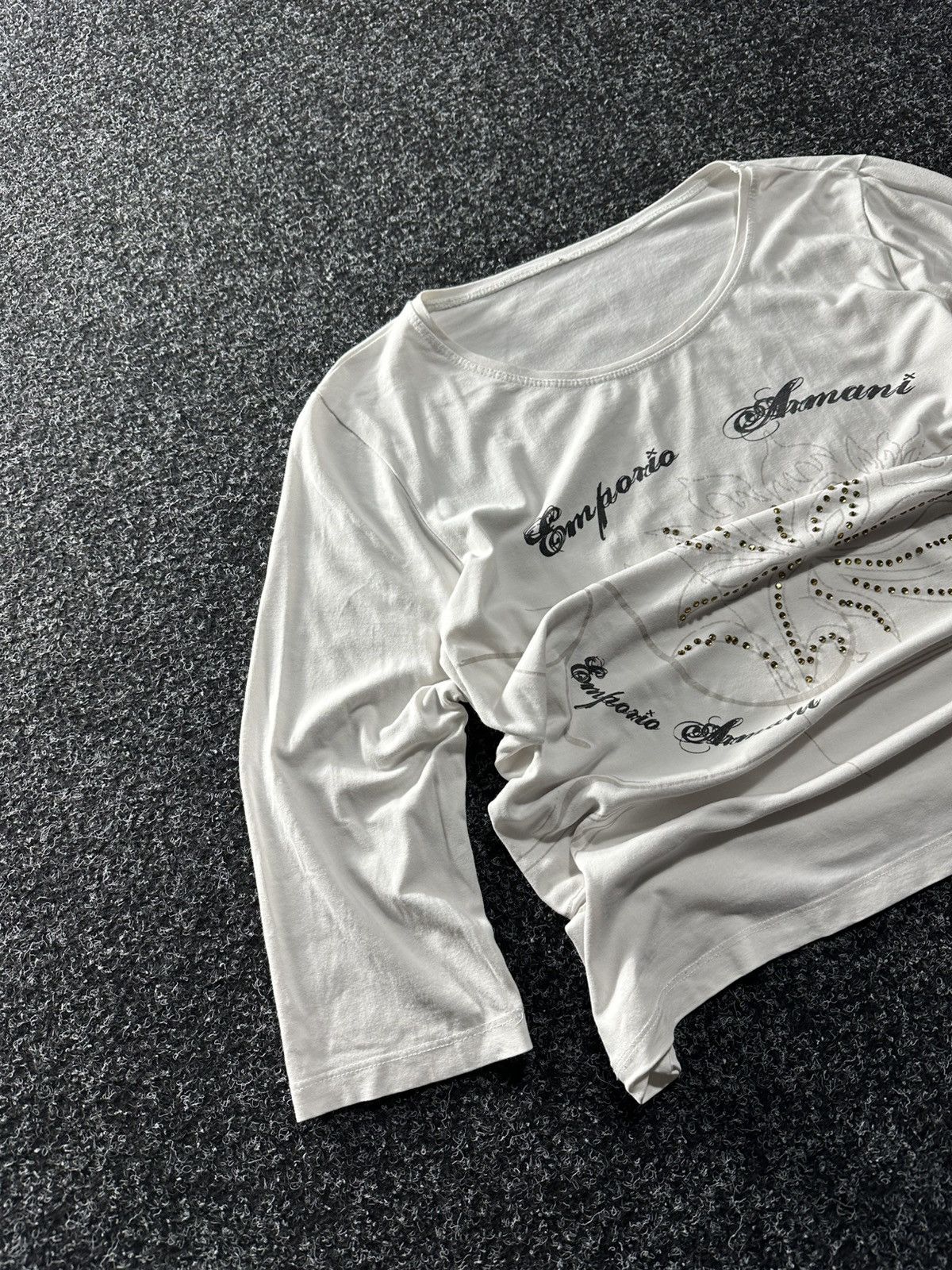 Armani × Vintage 🚨AVANT GARDE ARMANI 90s RARE longsleeve BLOUSES Y2K LUXURY Size M / US 6-8 / IT 42-44 - 2 Thumbnail