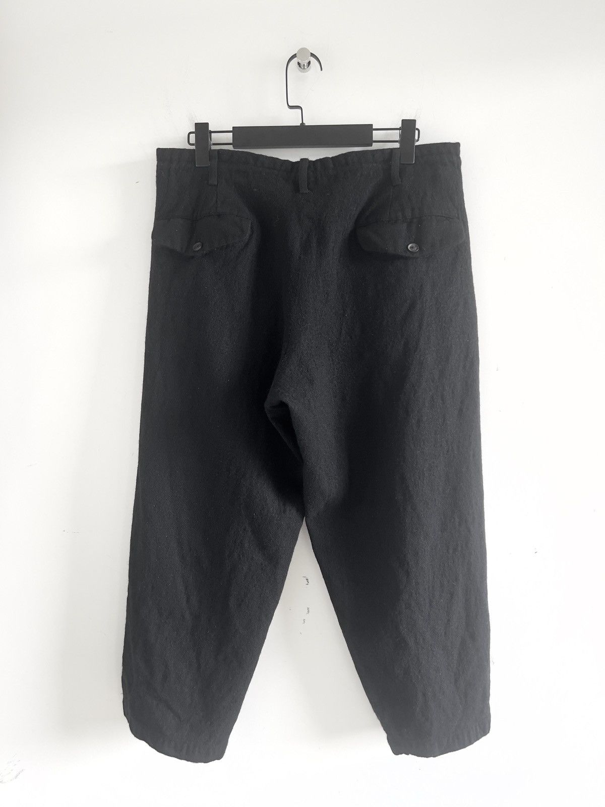 Yohji Yamamoto Yohji Yamamoto Pour Homme 1Tuck Wool Width Pants Size US 30 / EU 46 - 2 Thumbnail