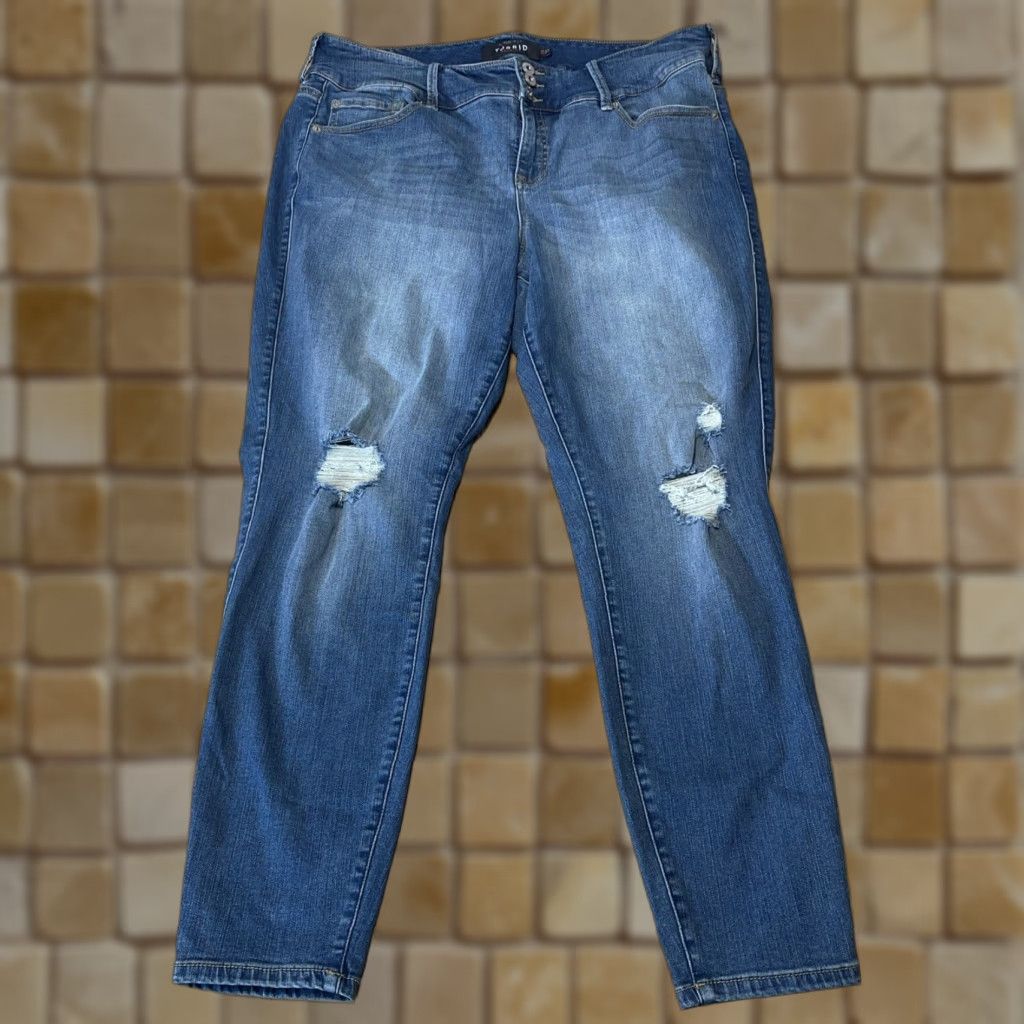 Torrid VINTAGE Torrid Plus Size Jeans Womens Jegging Stretch Blue Denim 20R Size 42" / US 20 - 1 Thumbnail